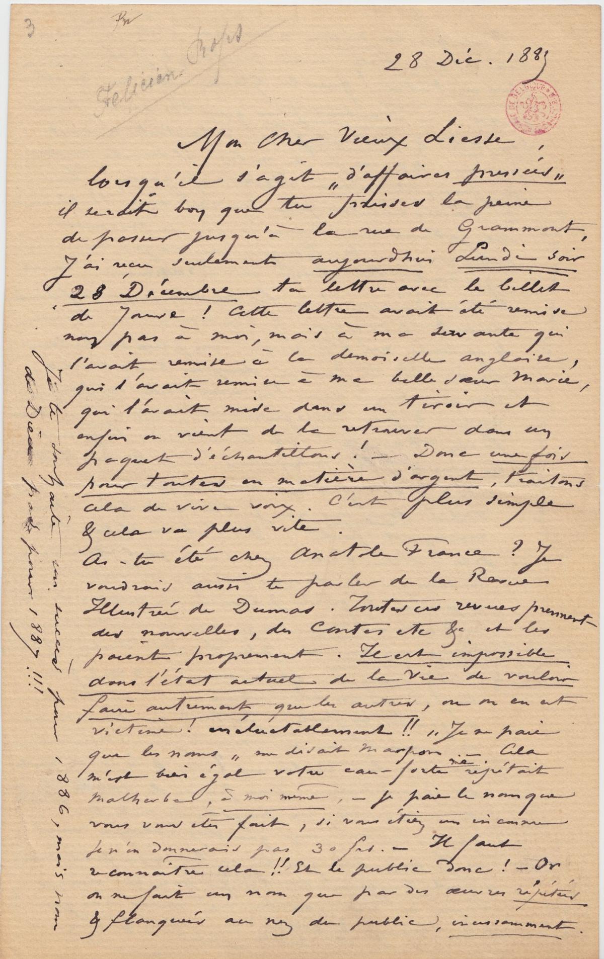 Illustration de la lettre