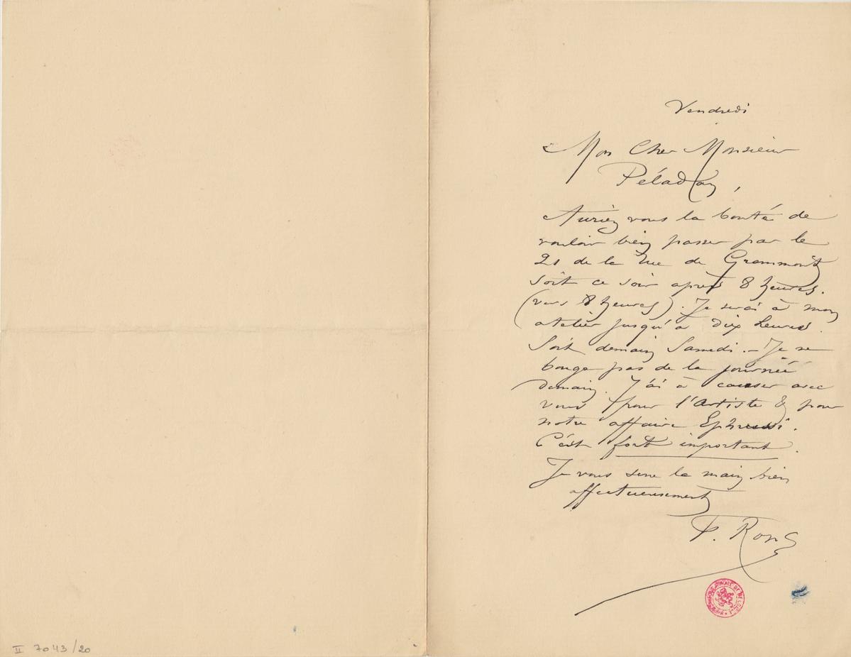 Illustration de la lettre