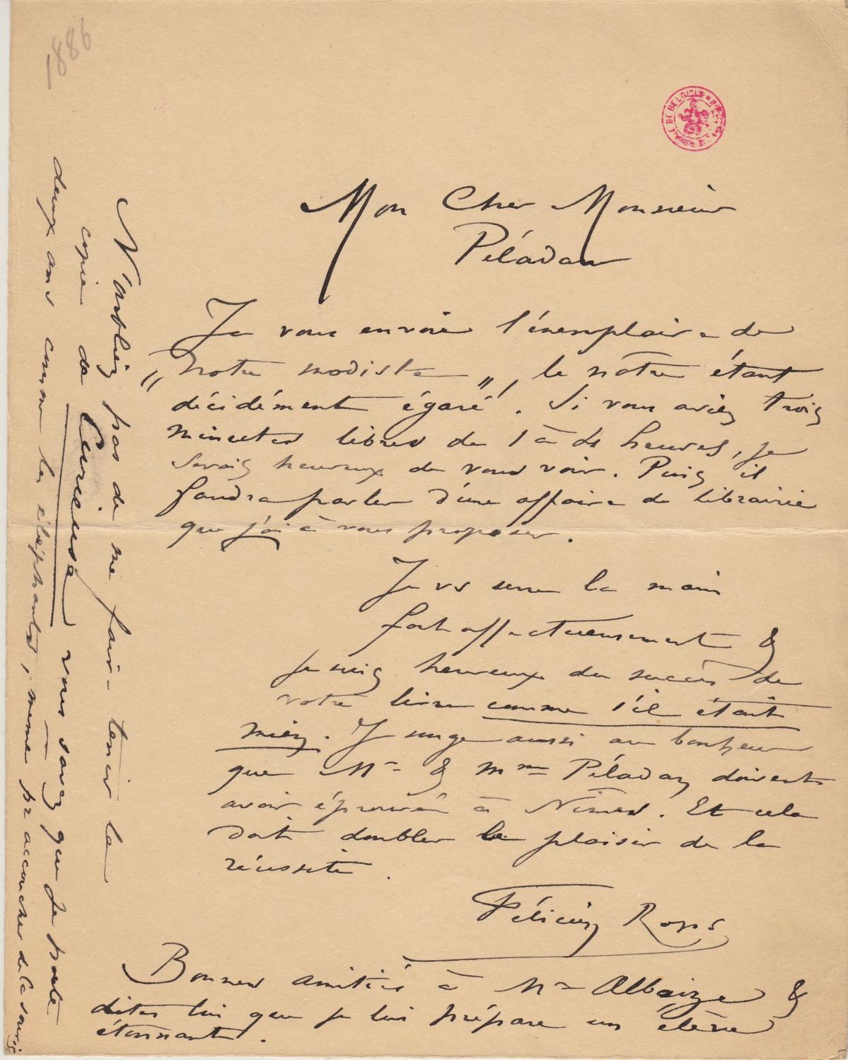 Illustration de la lettre