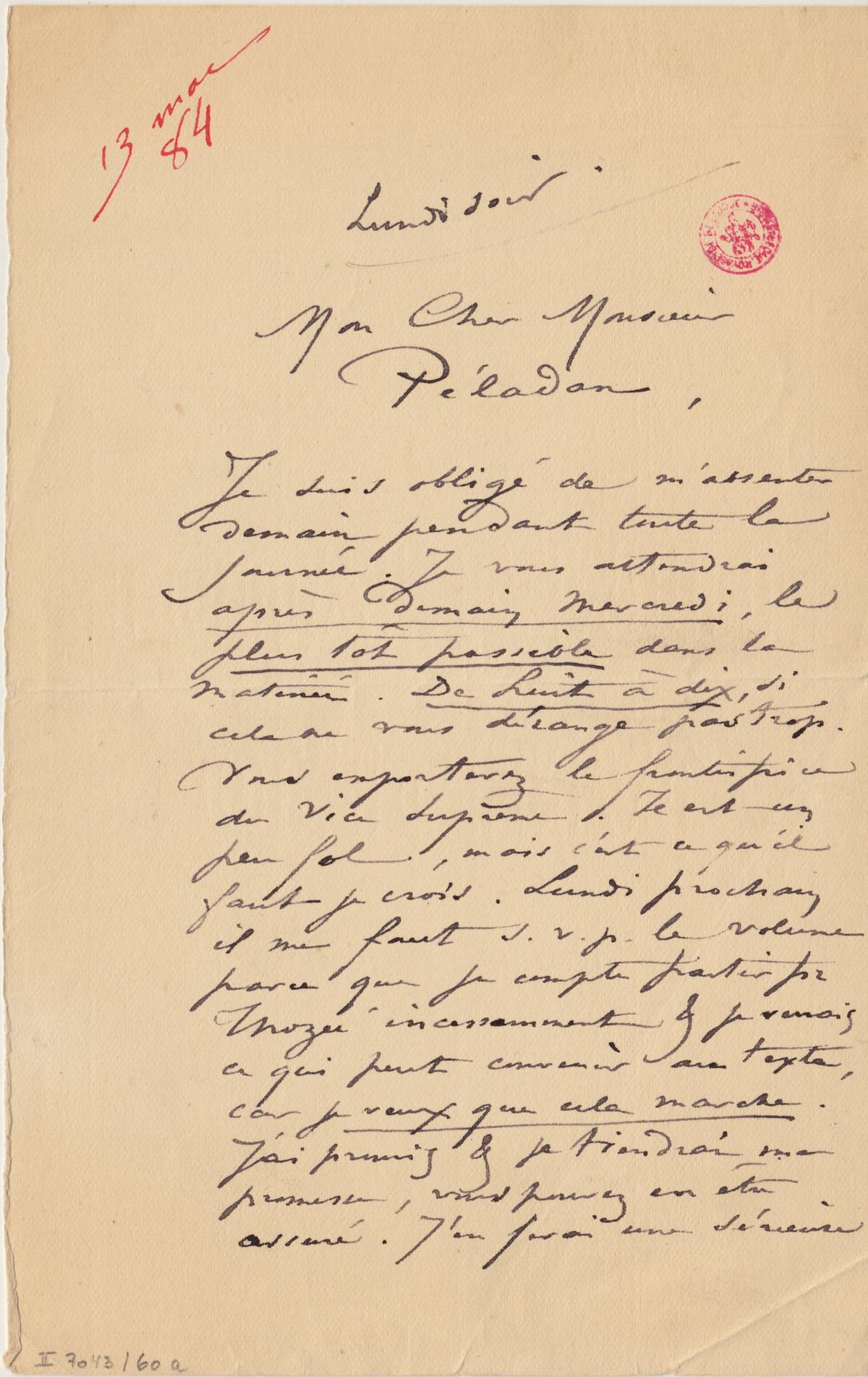 Illustration de la lettre