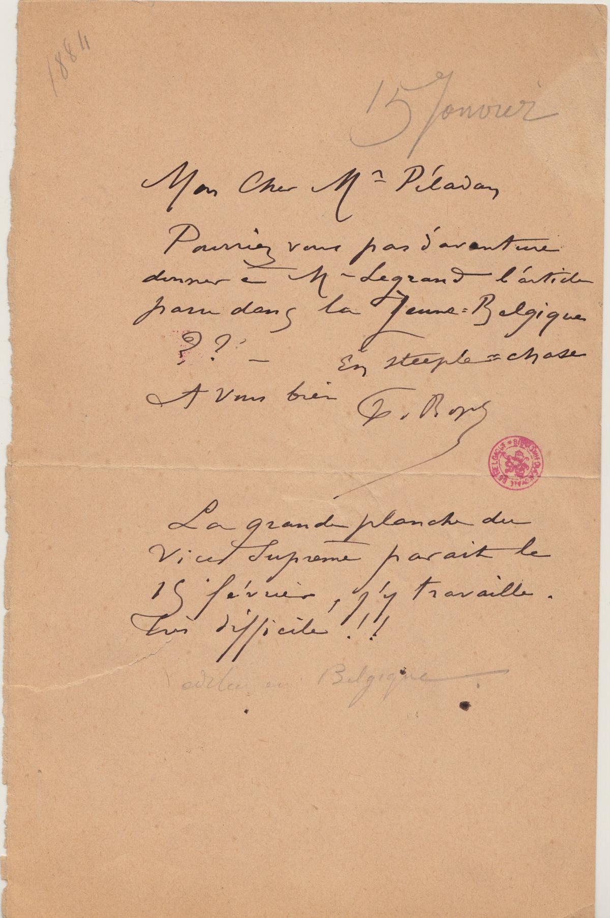 Illustration de la lettre