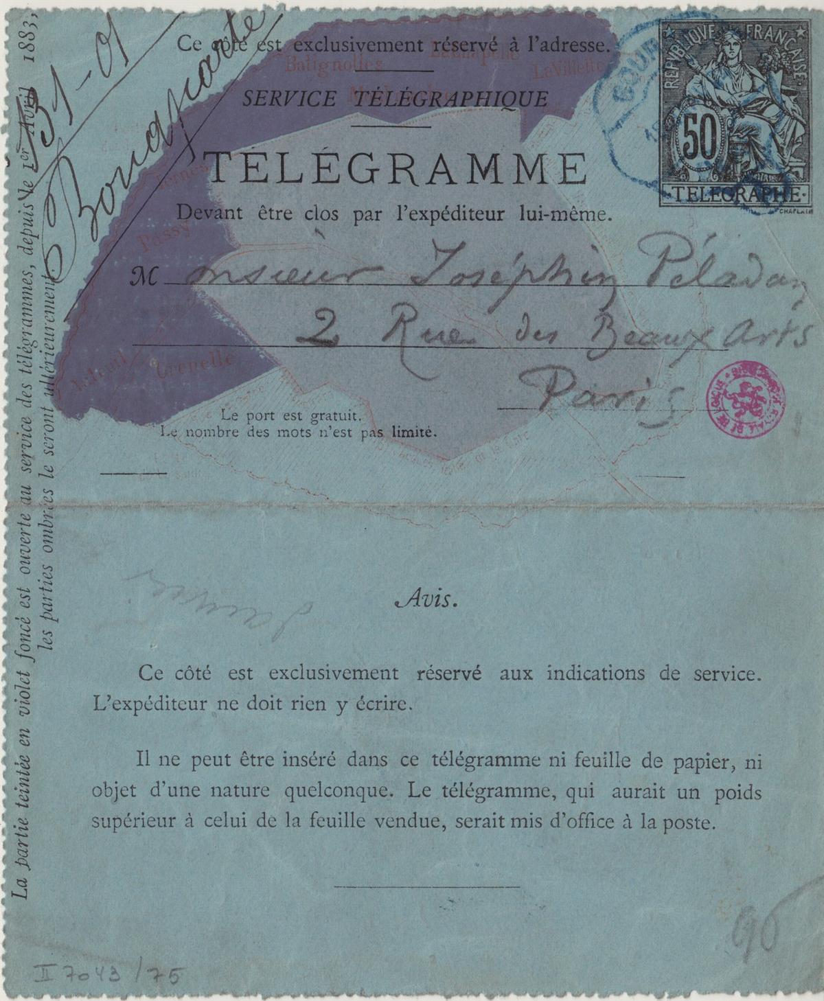 Illustration de la lettre