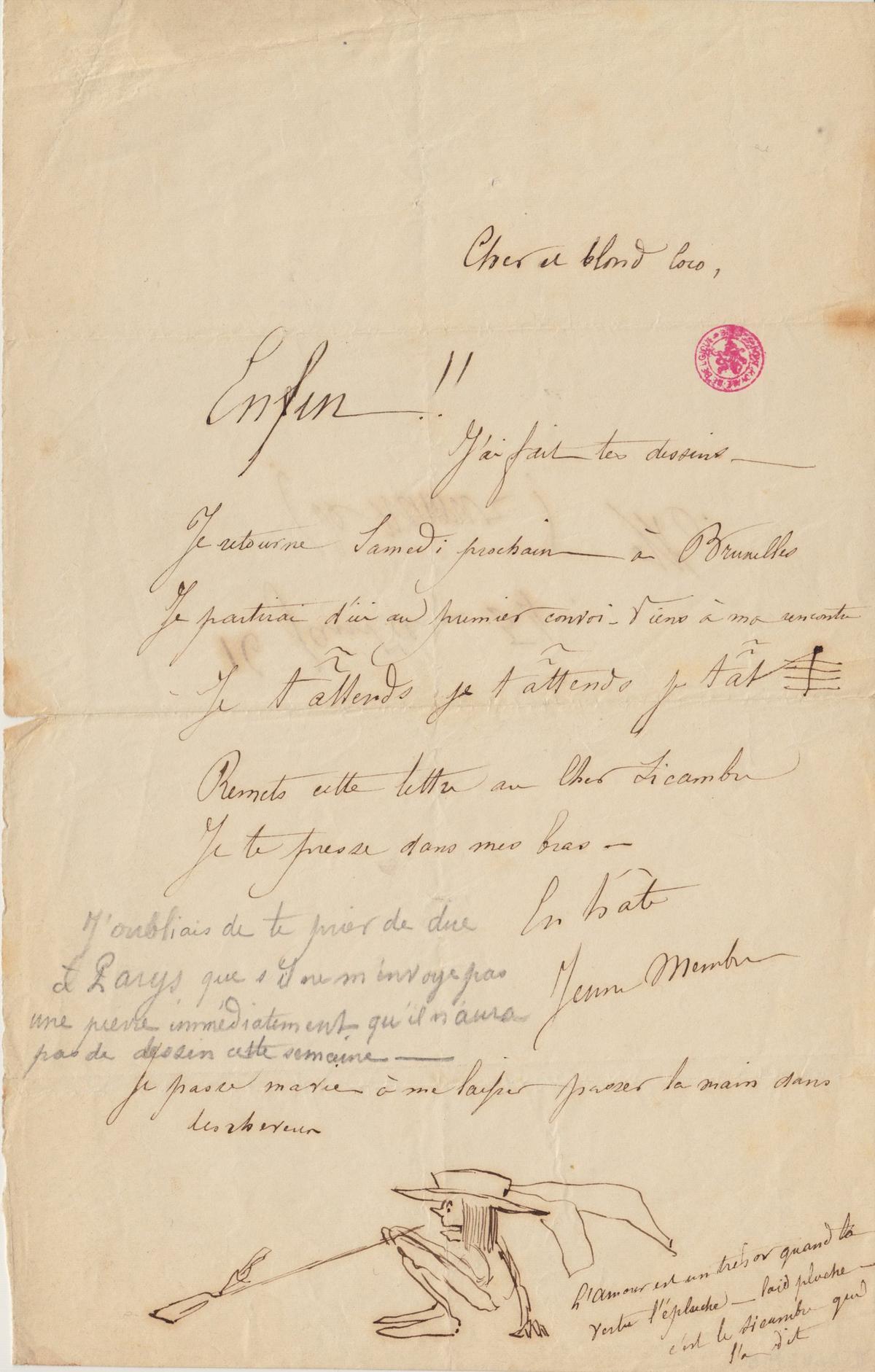 Illustration de la lettre