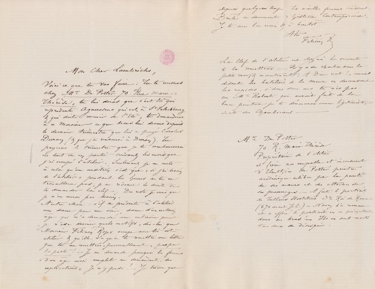 Illustration de la lettre