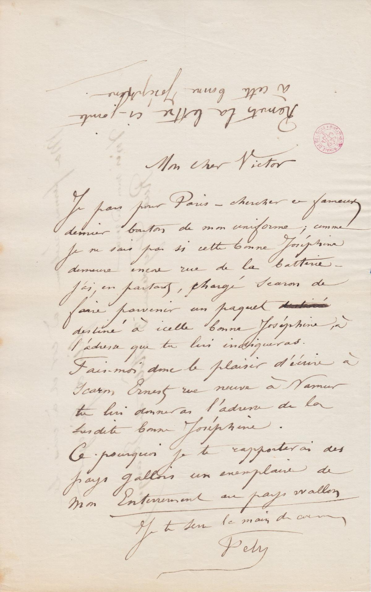 Illustration de la lettre