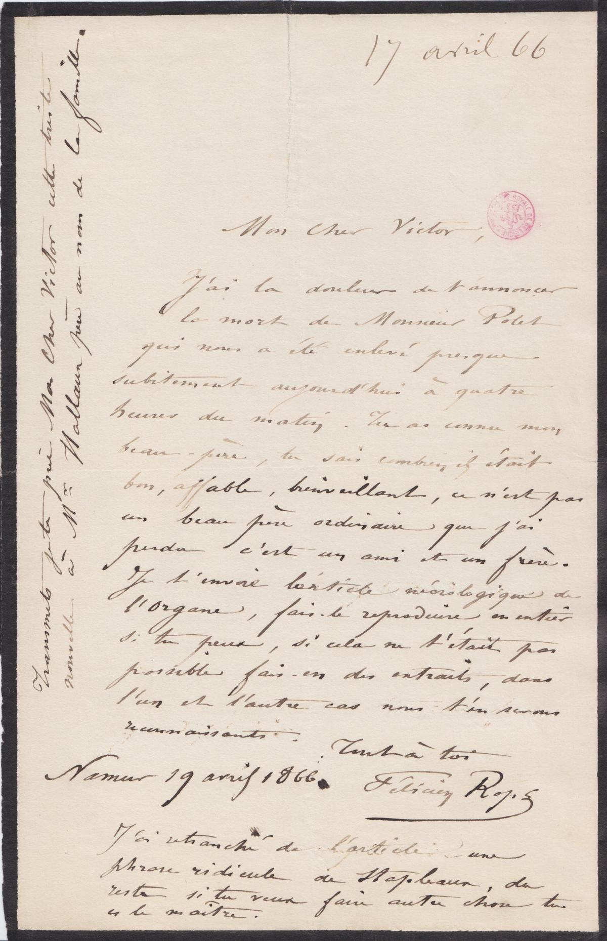 Illustration de la lettre