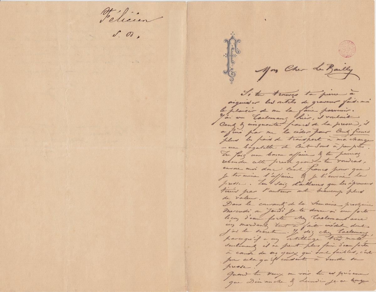 Illustration de la lettre