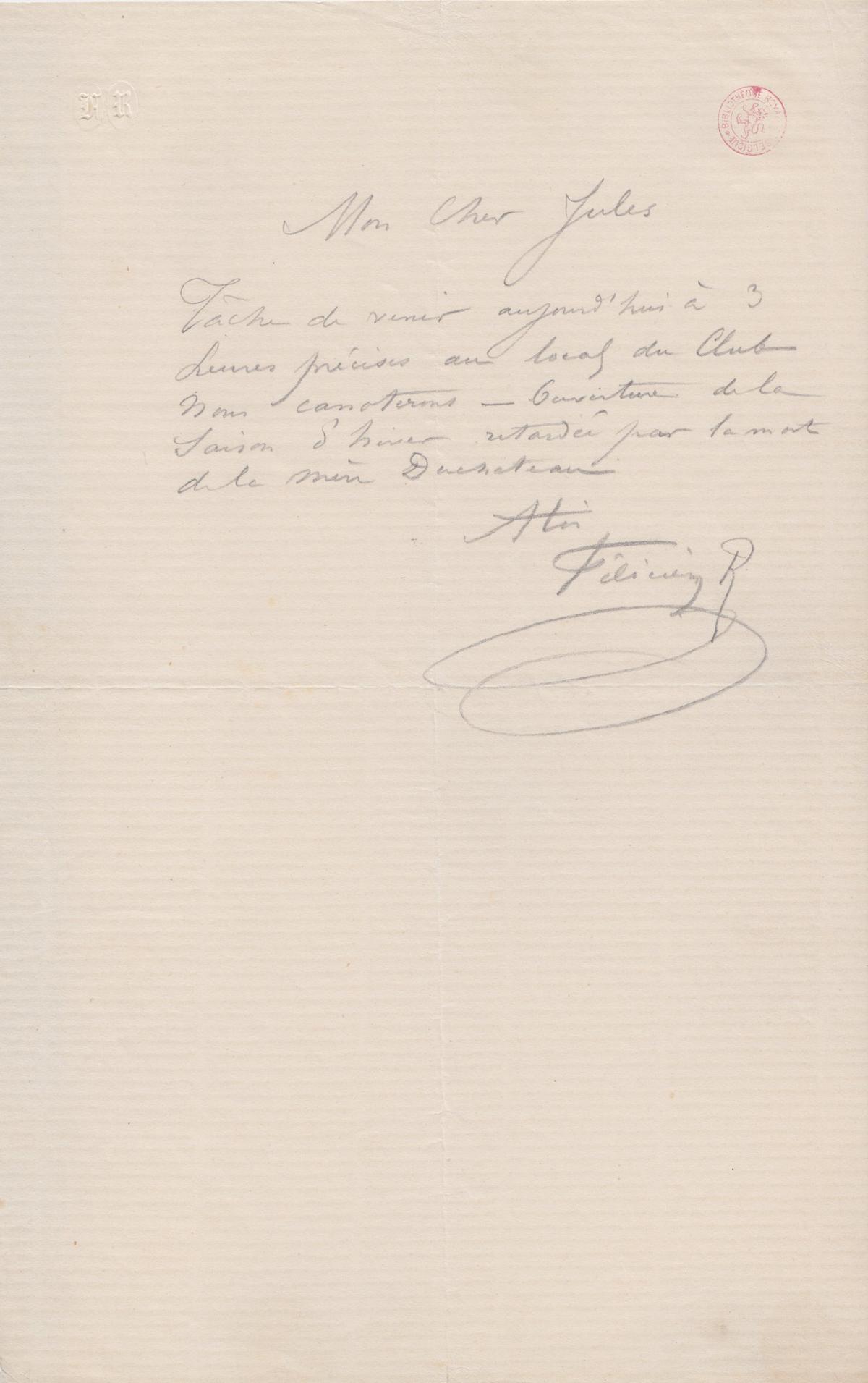 Illustration de la lettre