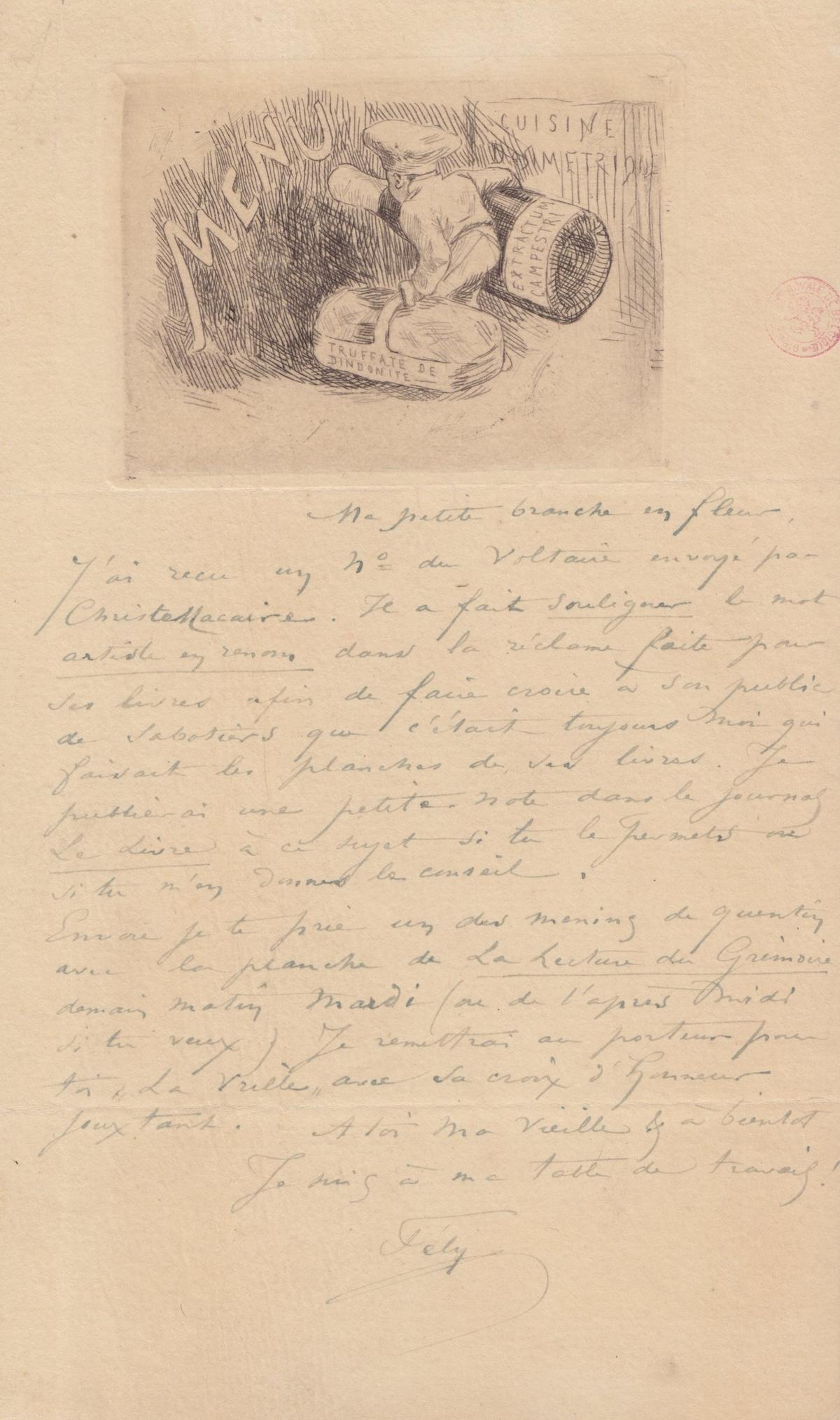 Illustration de la lettre