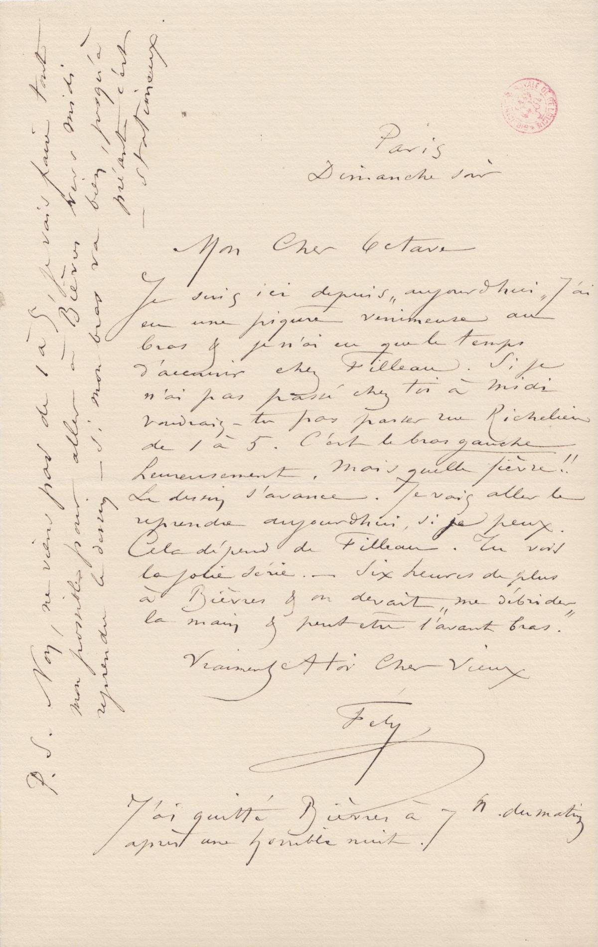 Illustration de la lettre