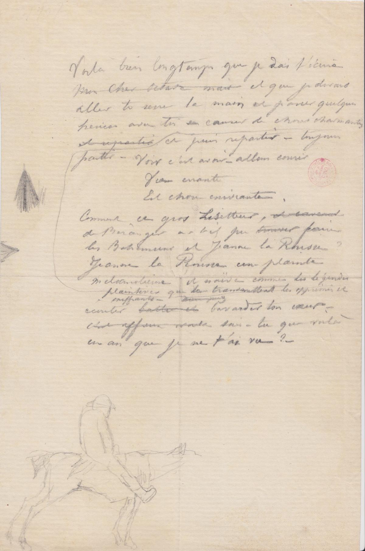 Illustration de la lettre