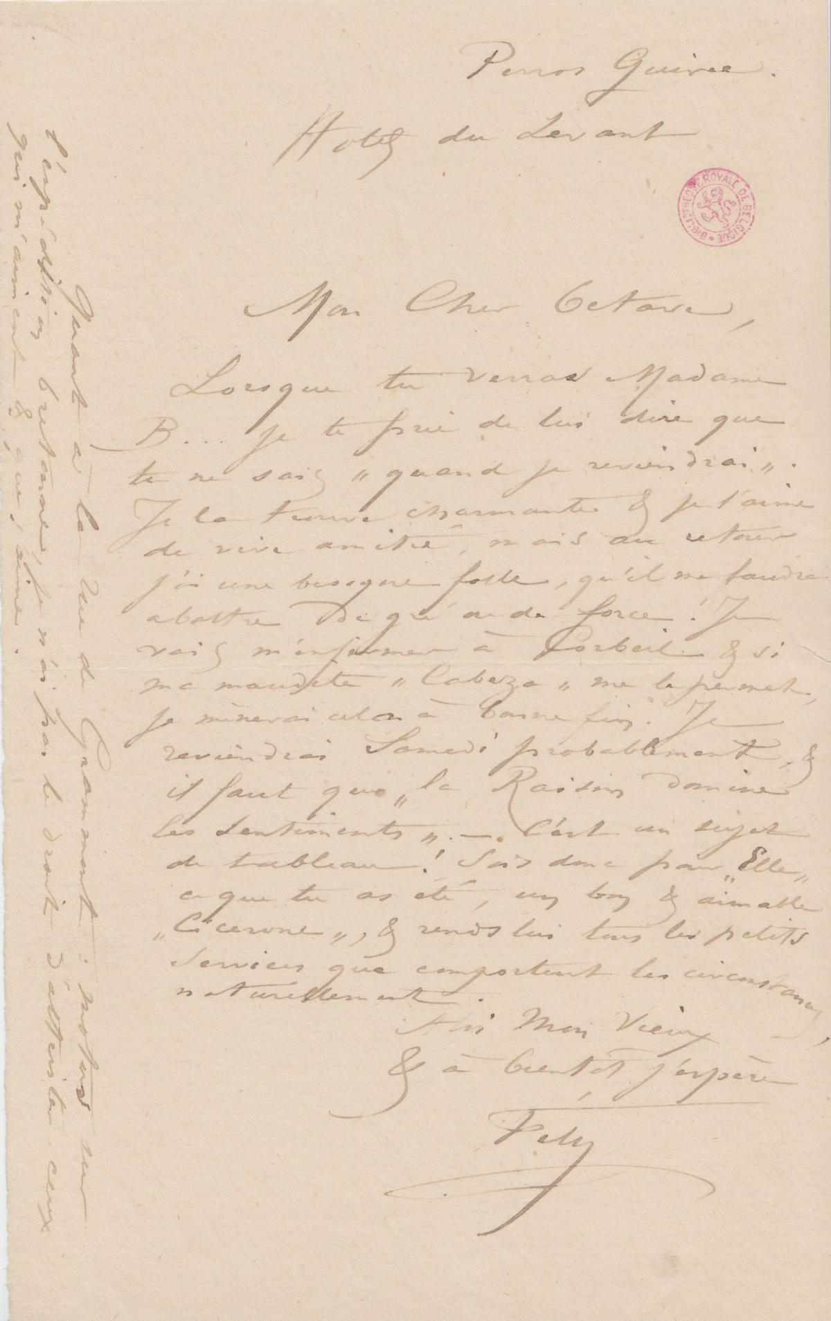 Illustration de la lettre