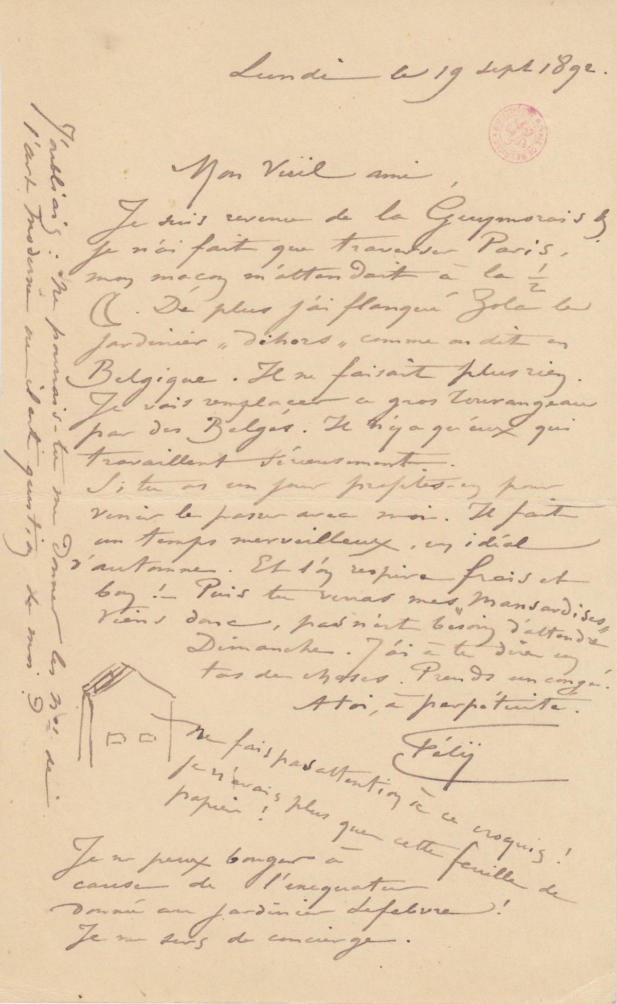 Illustration de la lettre