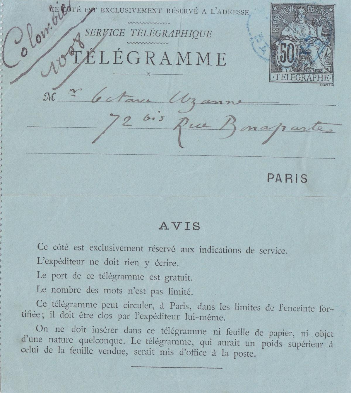 Illustration de la lettre