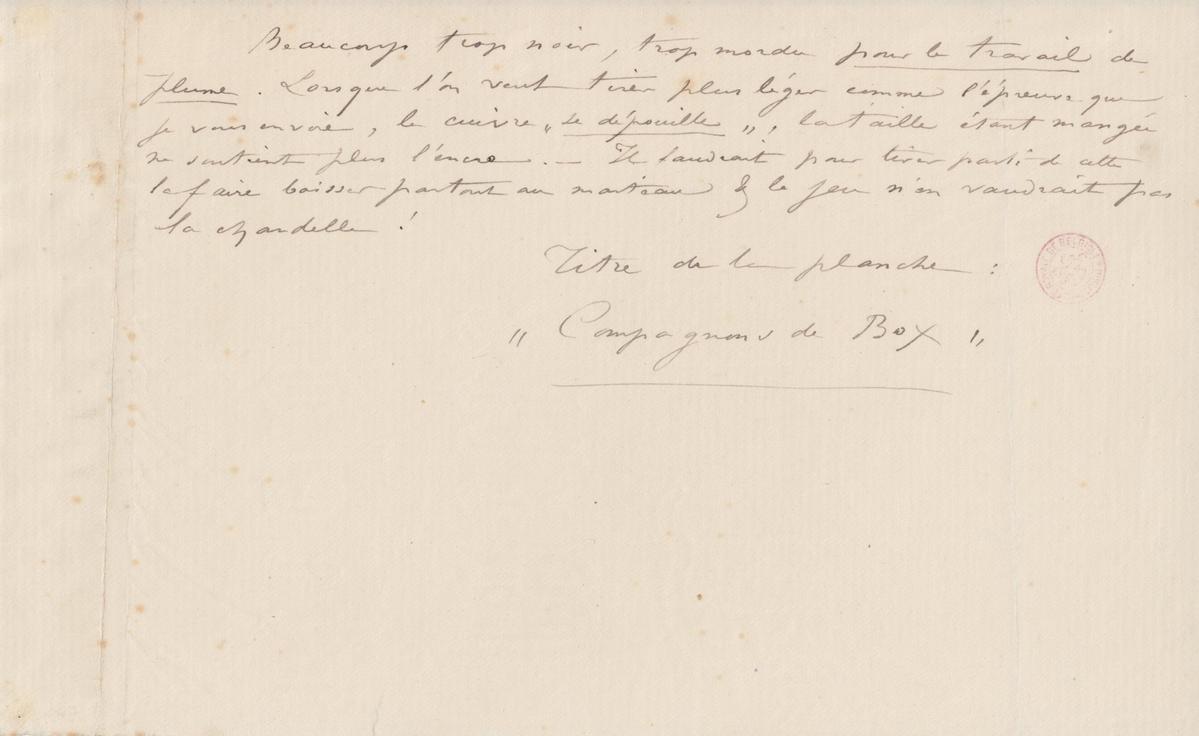 Illustration de la lettre