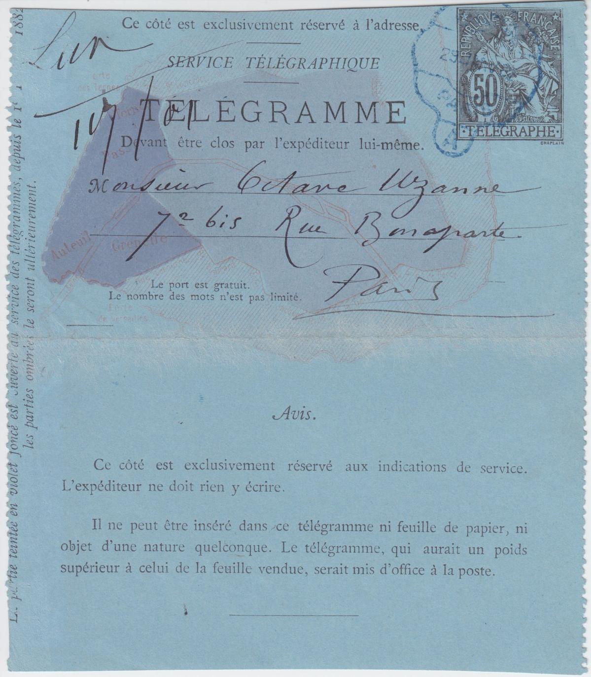 Illustration de la lettre