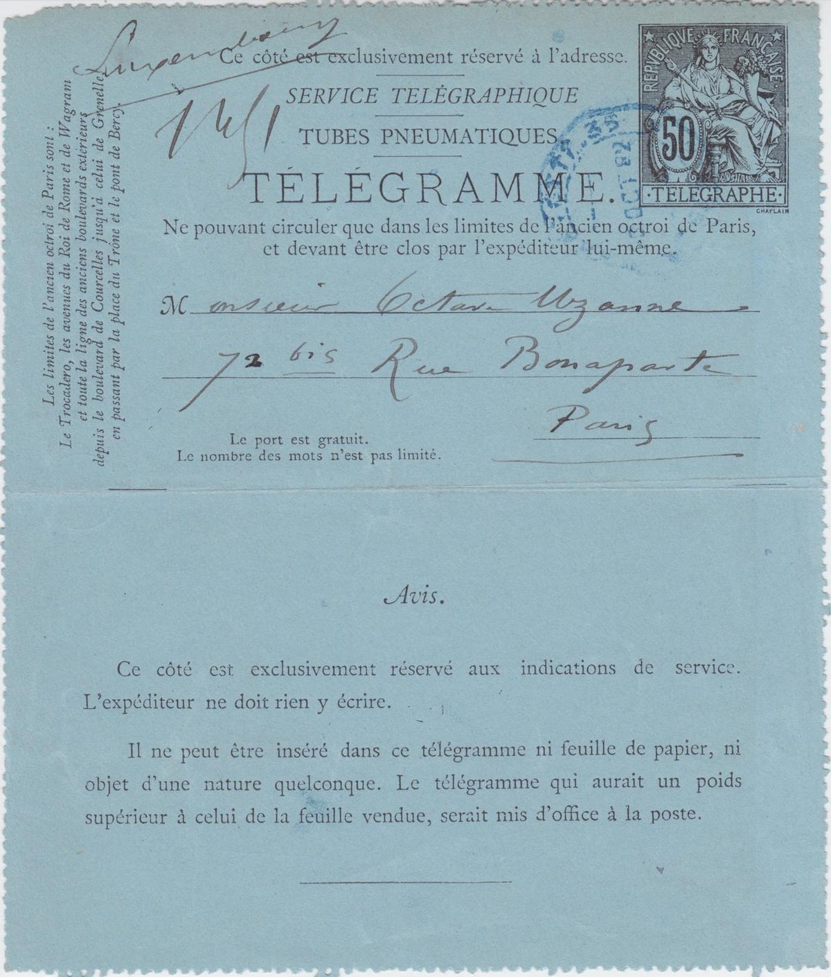 Illustration de la lettre