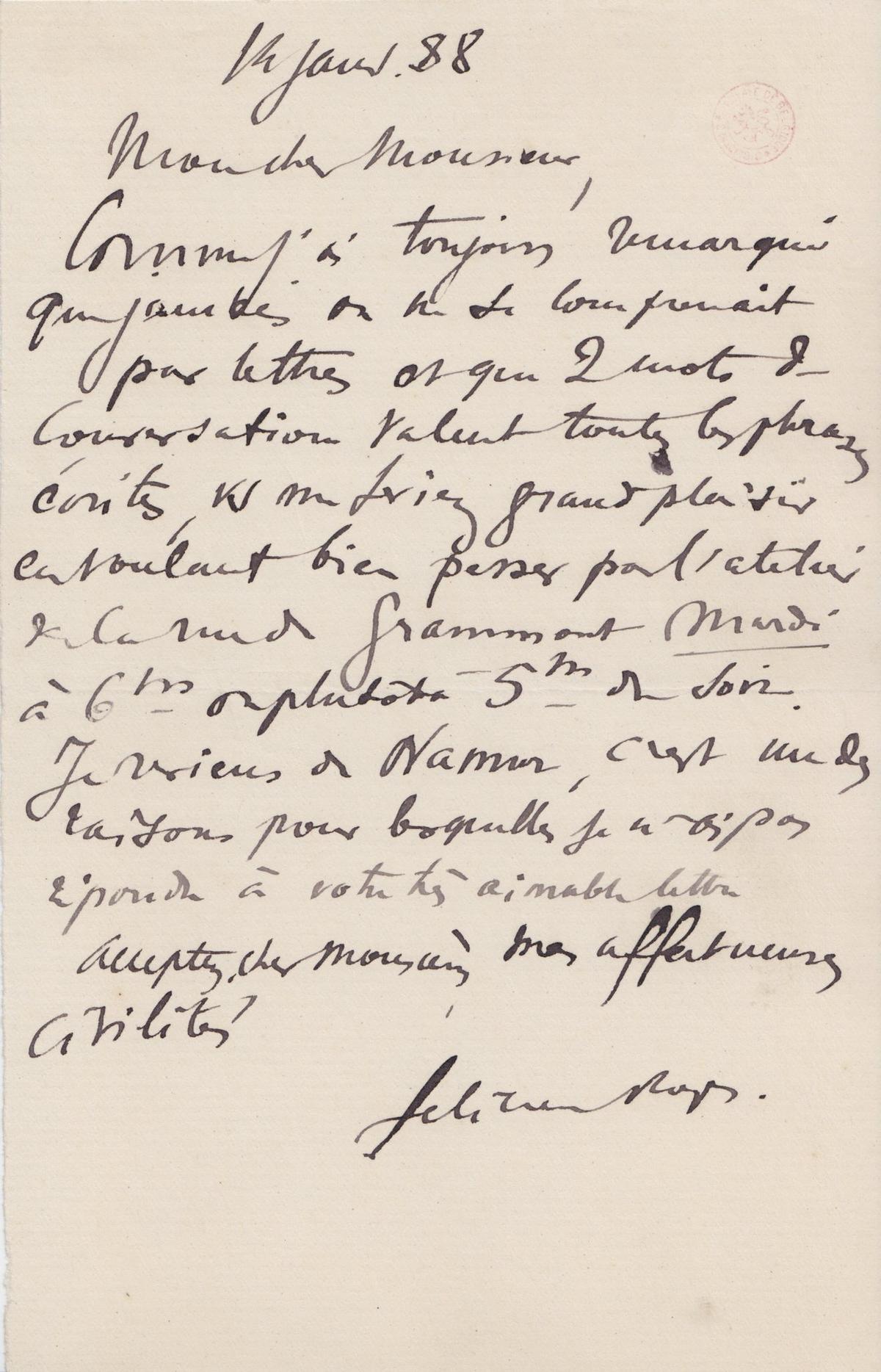 Illustration de la lettre