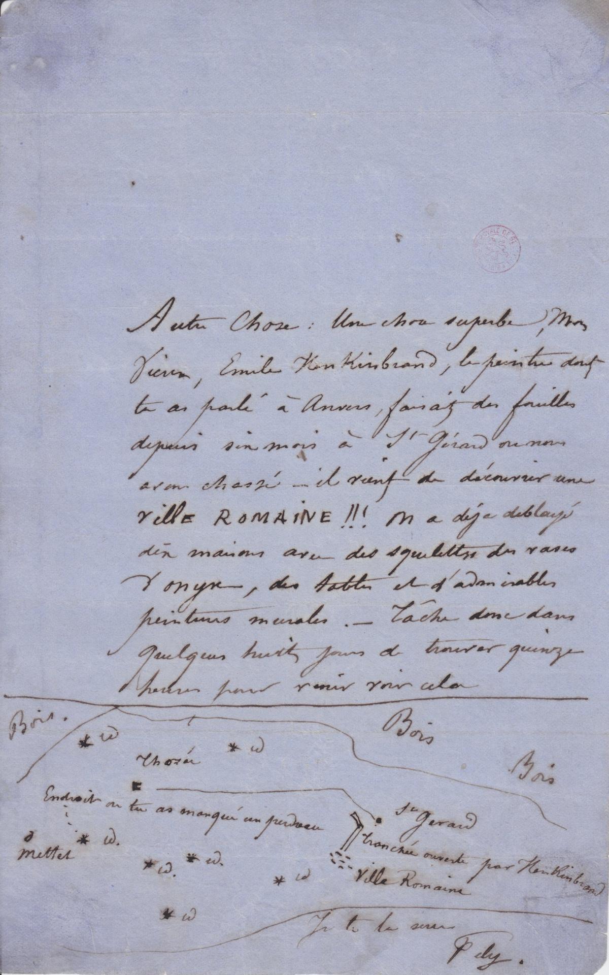 Illustration de la lettre