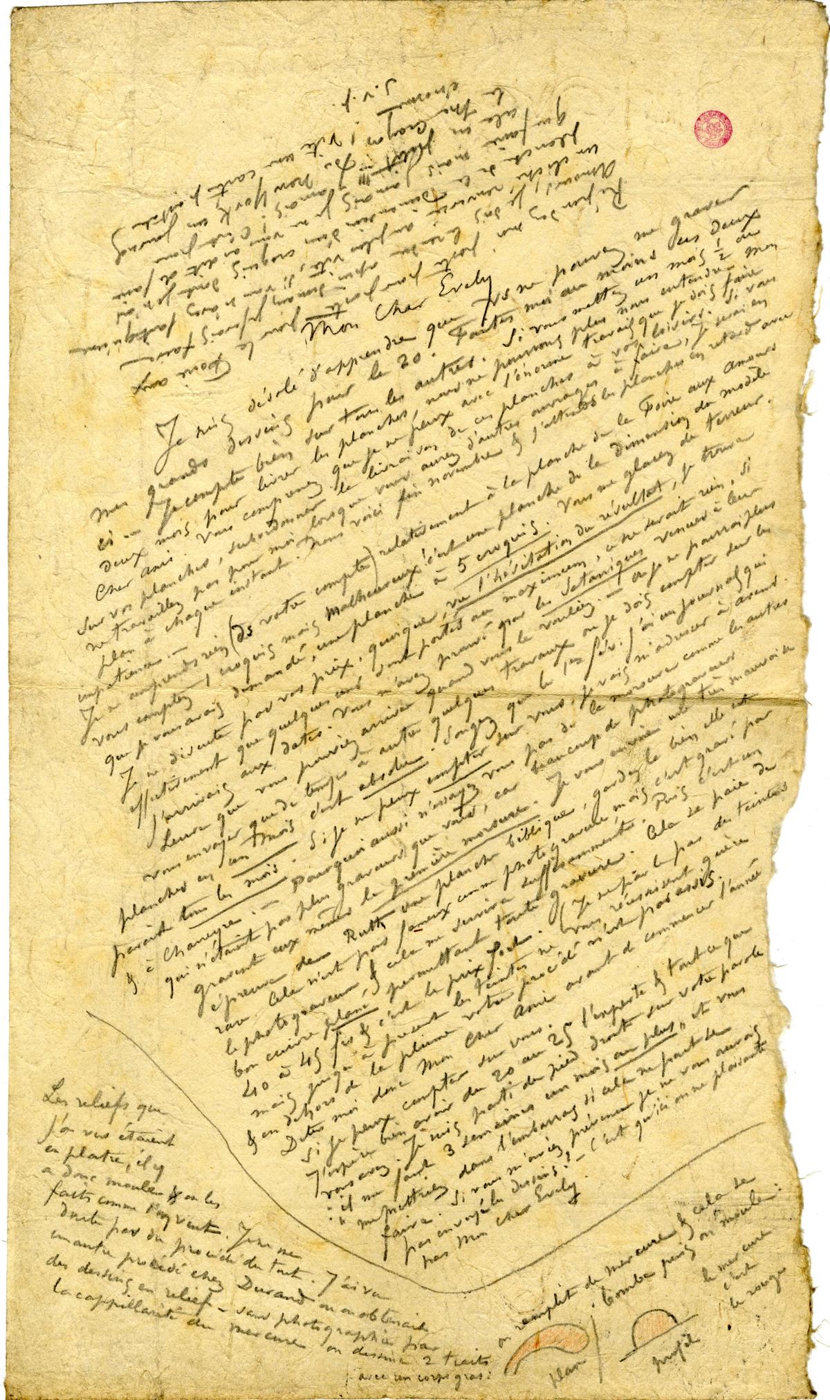 Illustration de la lettre