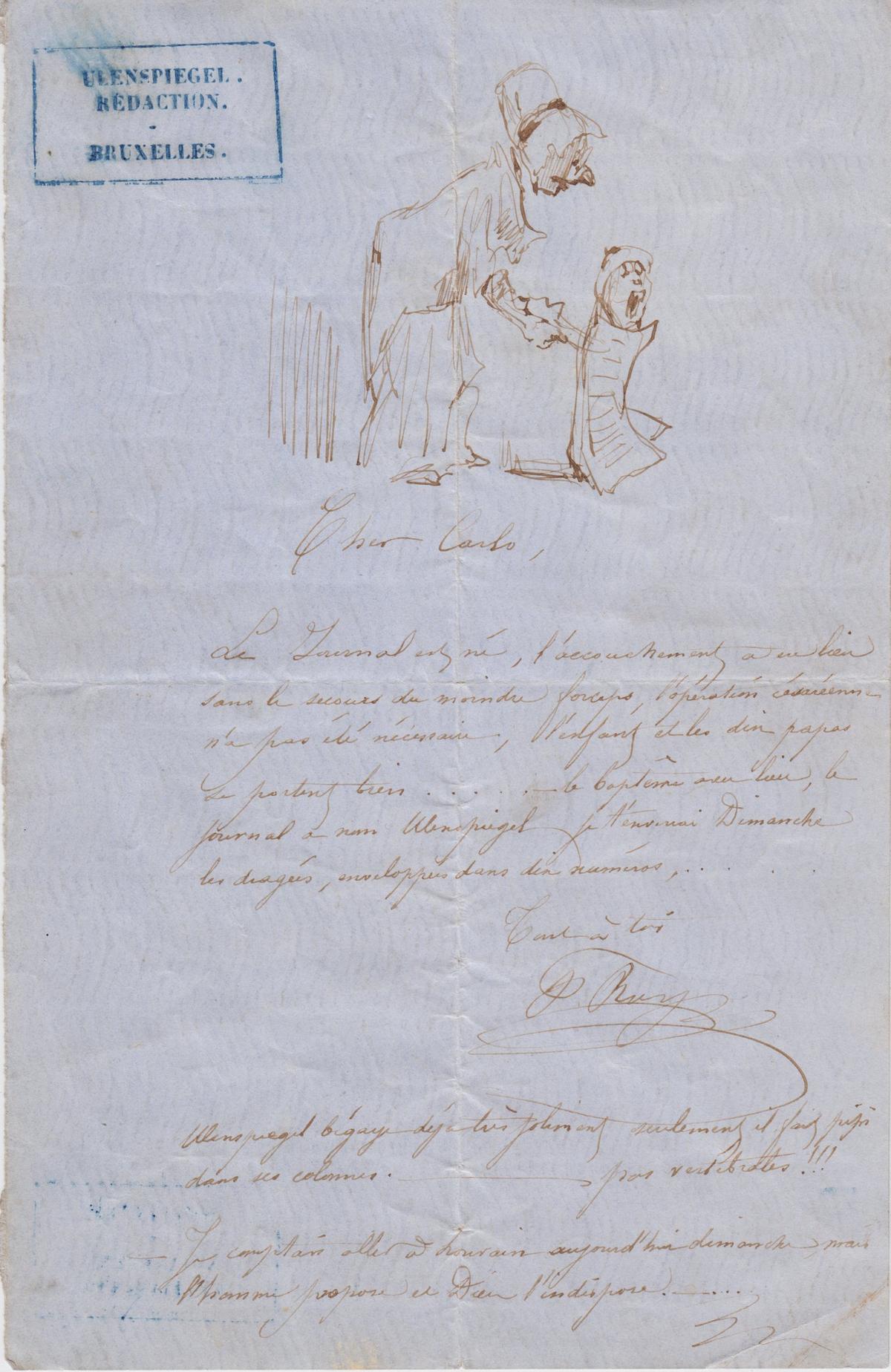 Illustration de la lettre