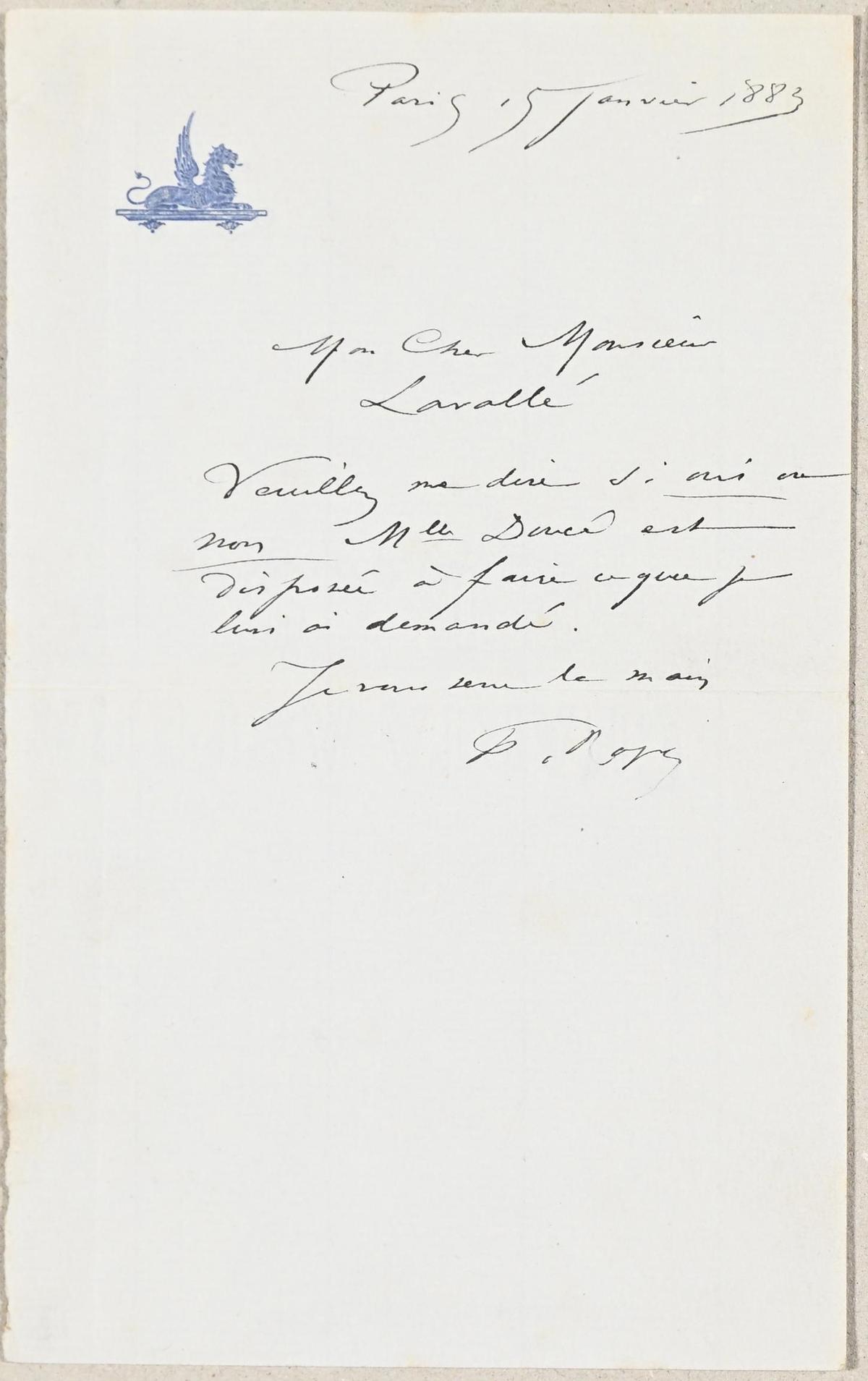 Illustration de la lettre