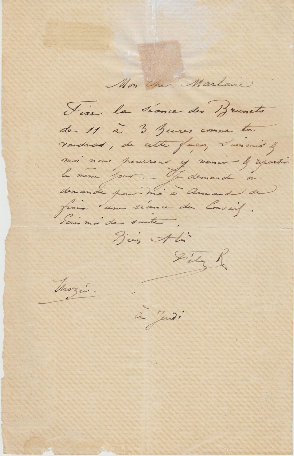 Illustration de la lettre