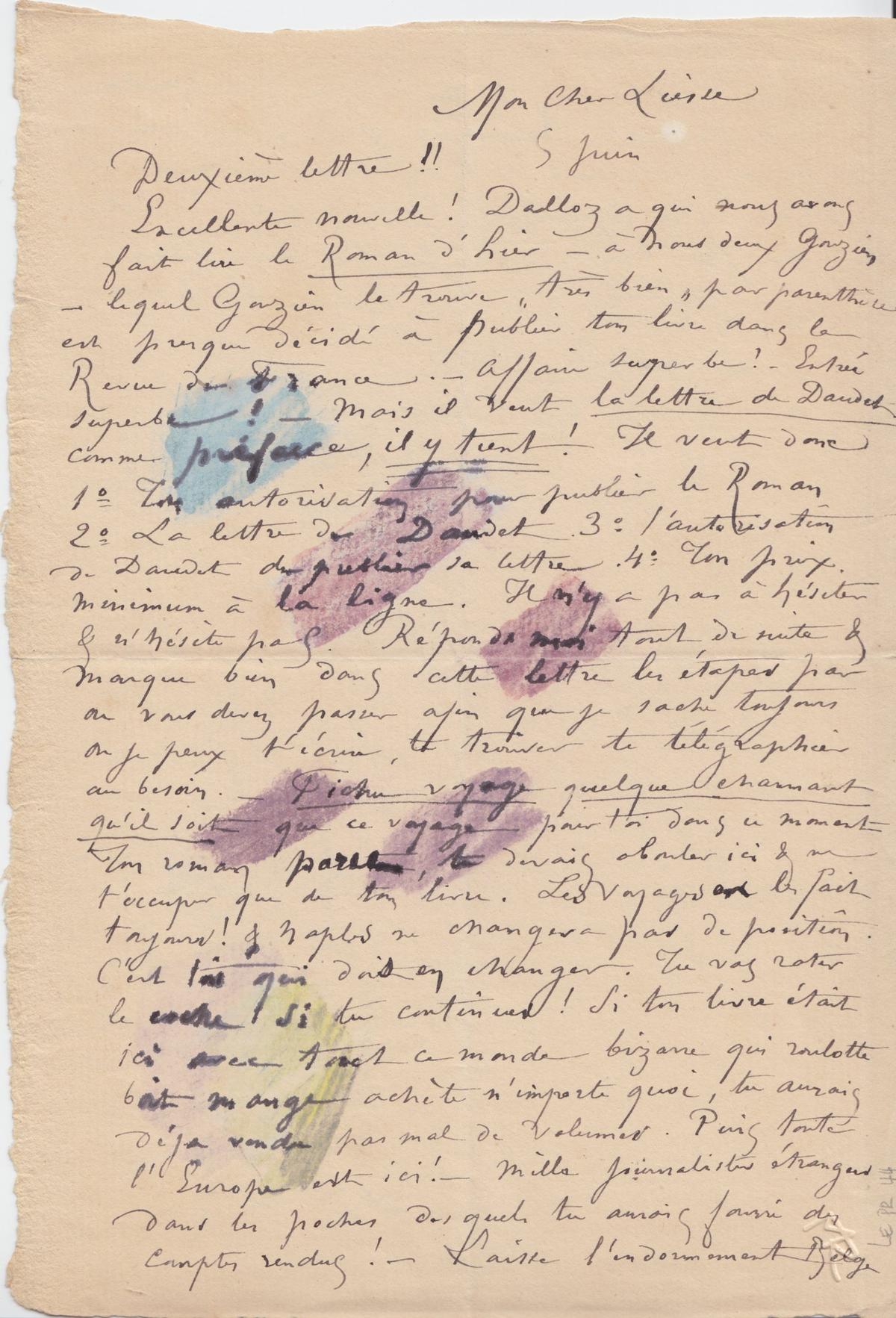 Illustration de la lettre