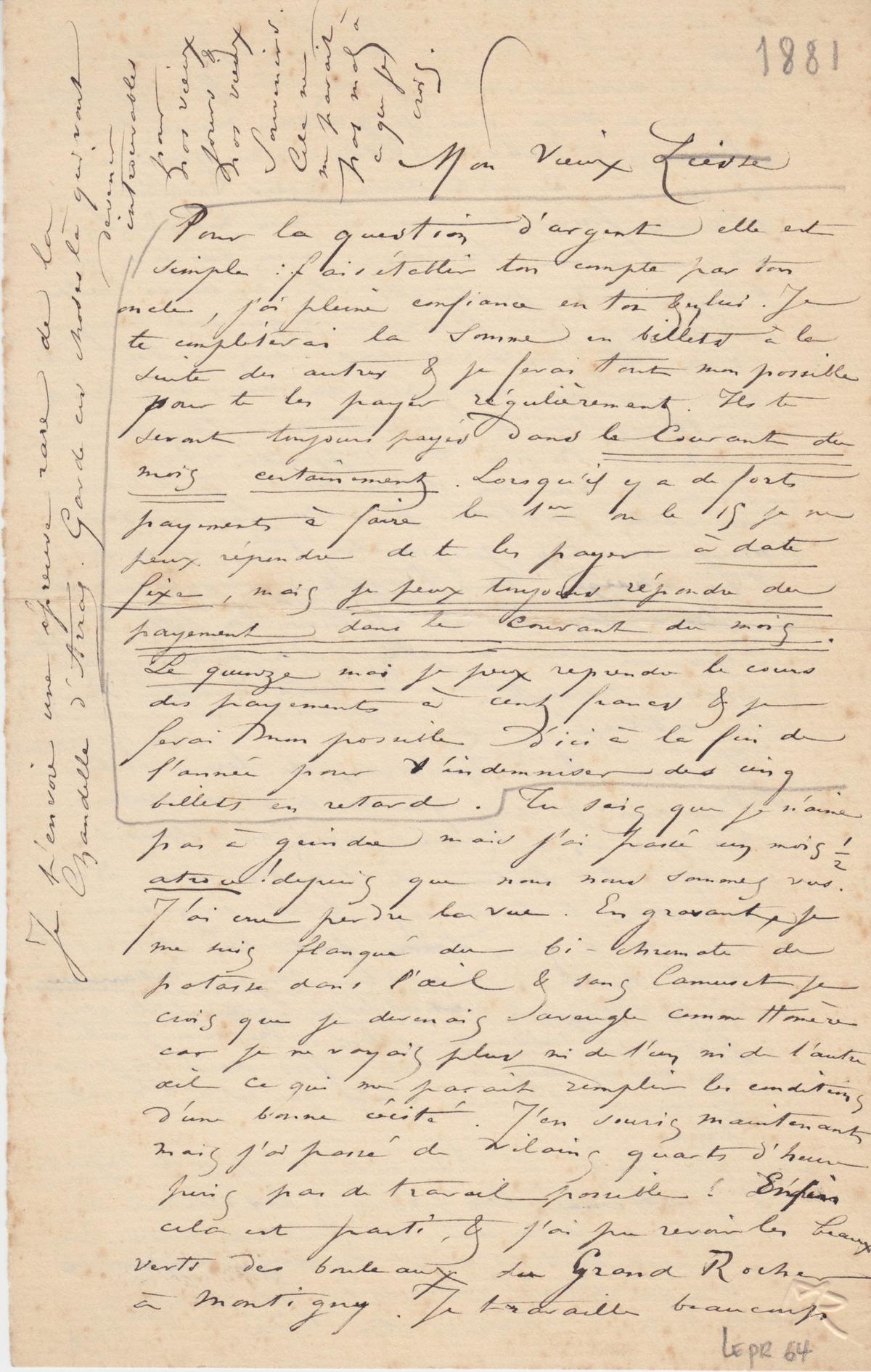 Illustration de la lettre