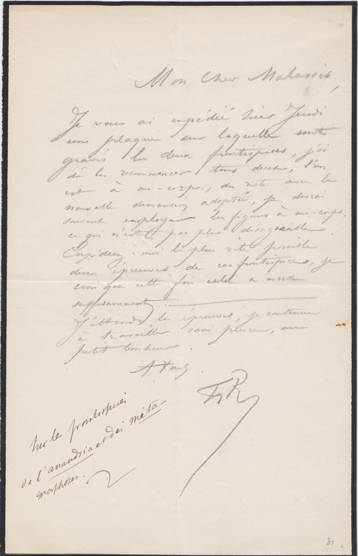 Illustration de la lettre