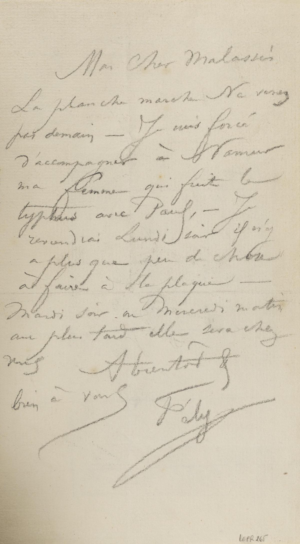 Illustration de la lettre