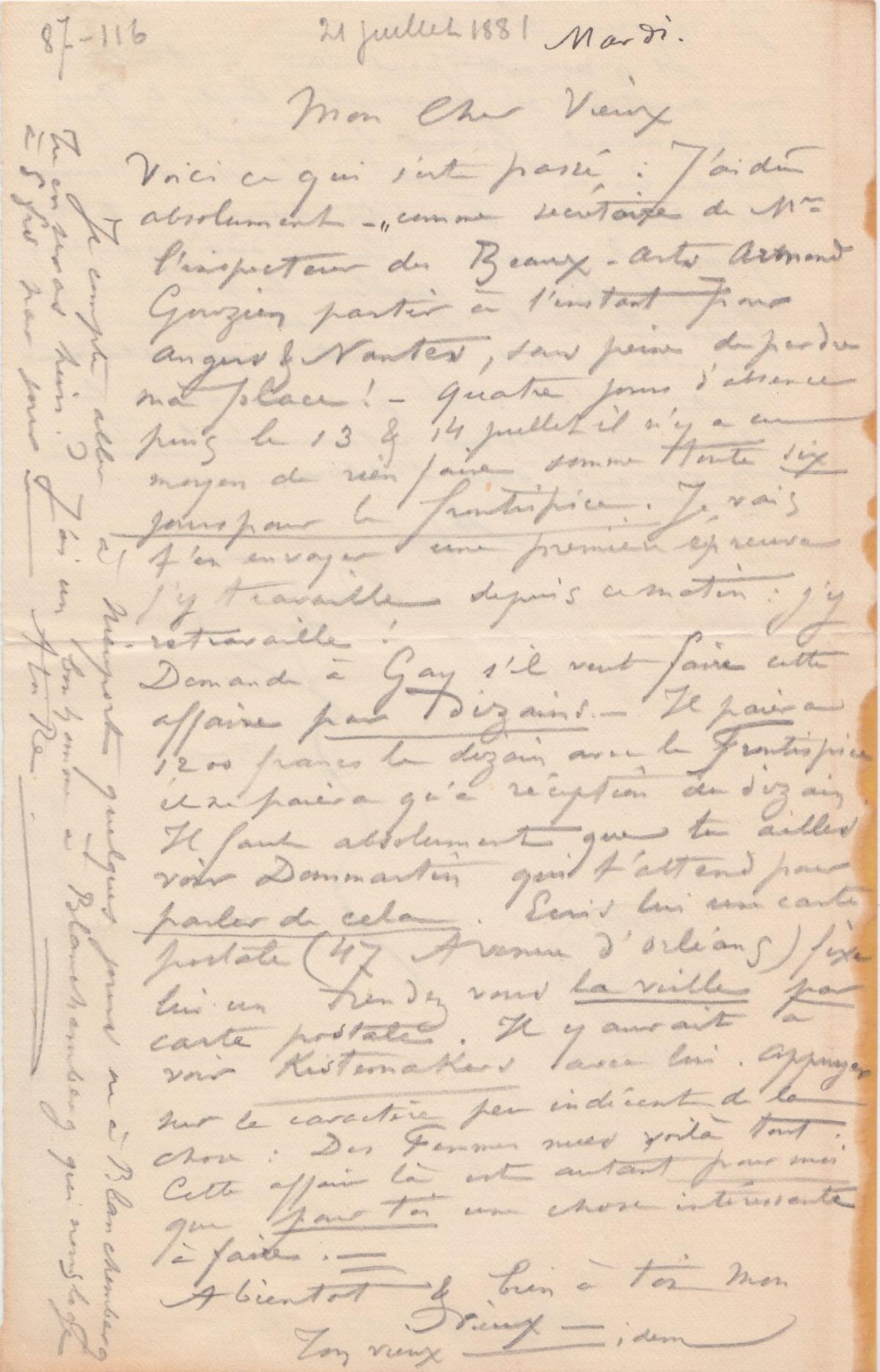 Illustration de la lettre