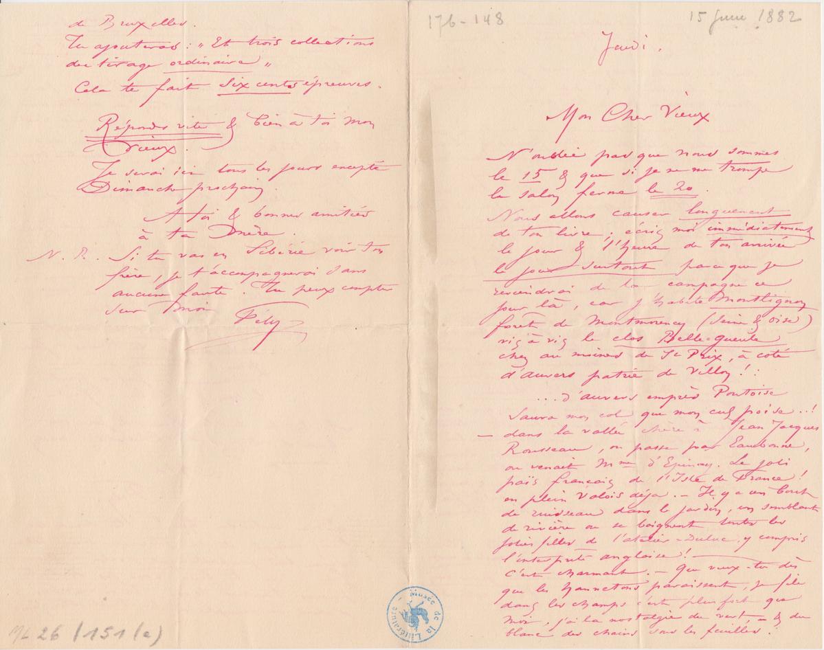 Illustration de la lettre