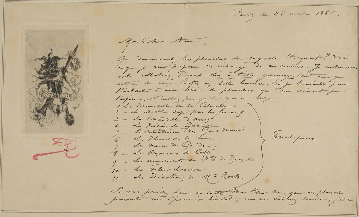 Illustration de la lettre