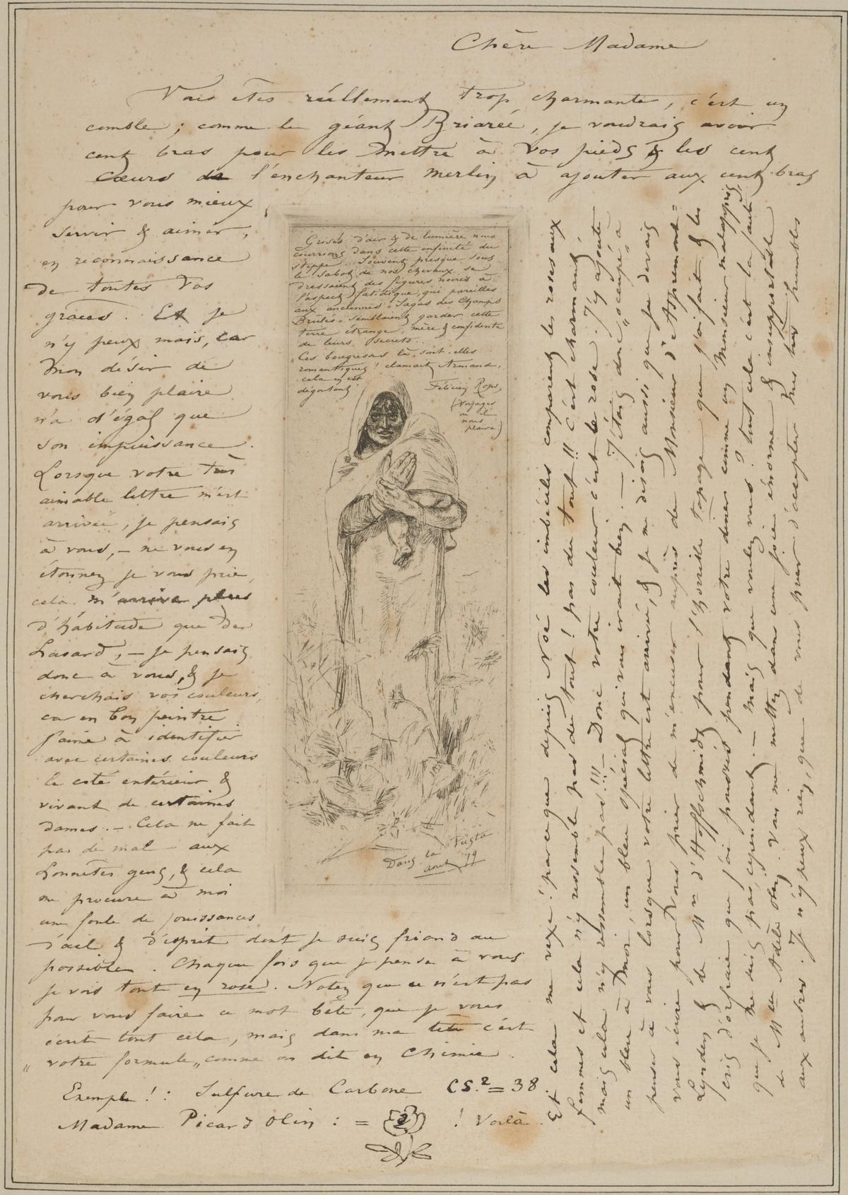 Illustration de la lettre