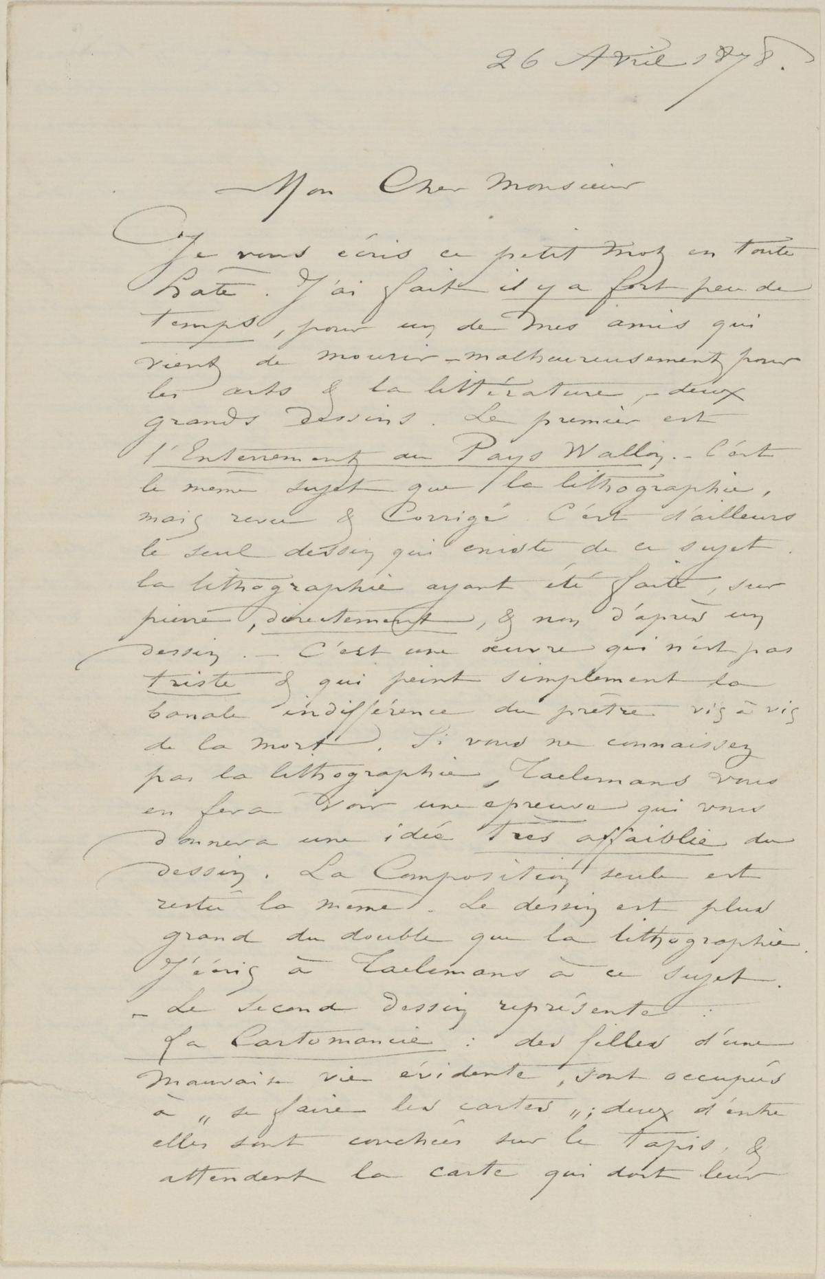 Illustration de la lettre