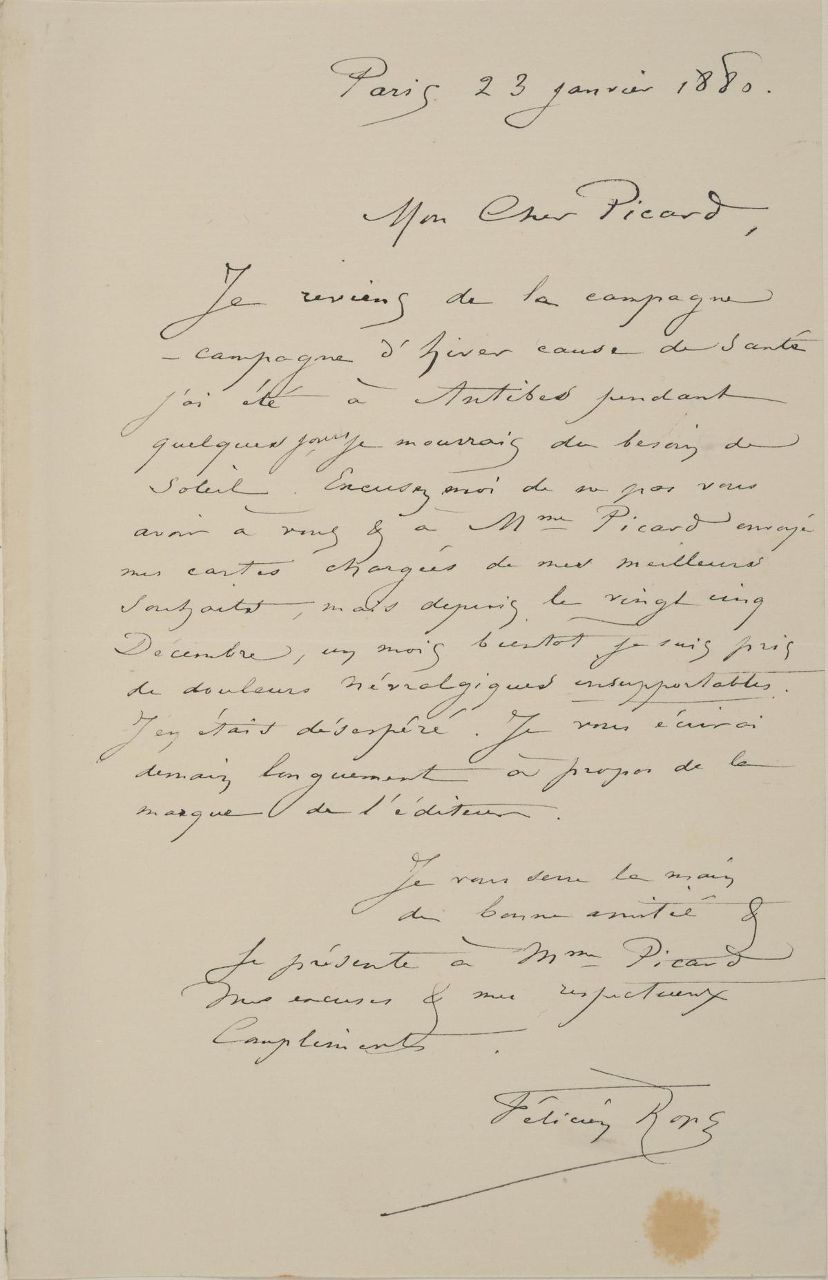 Illustration de la lettre