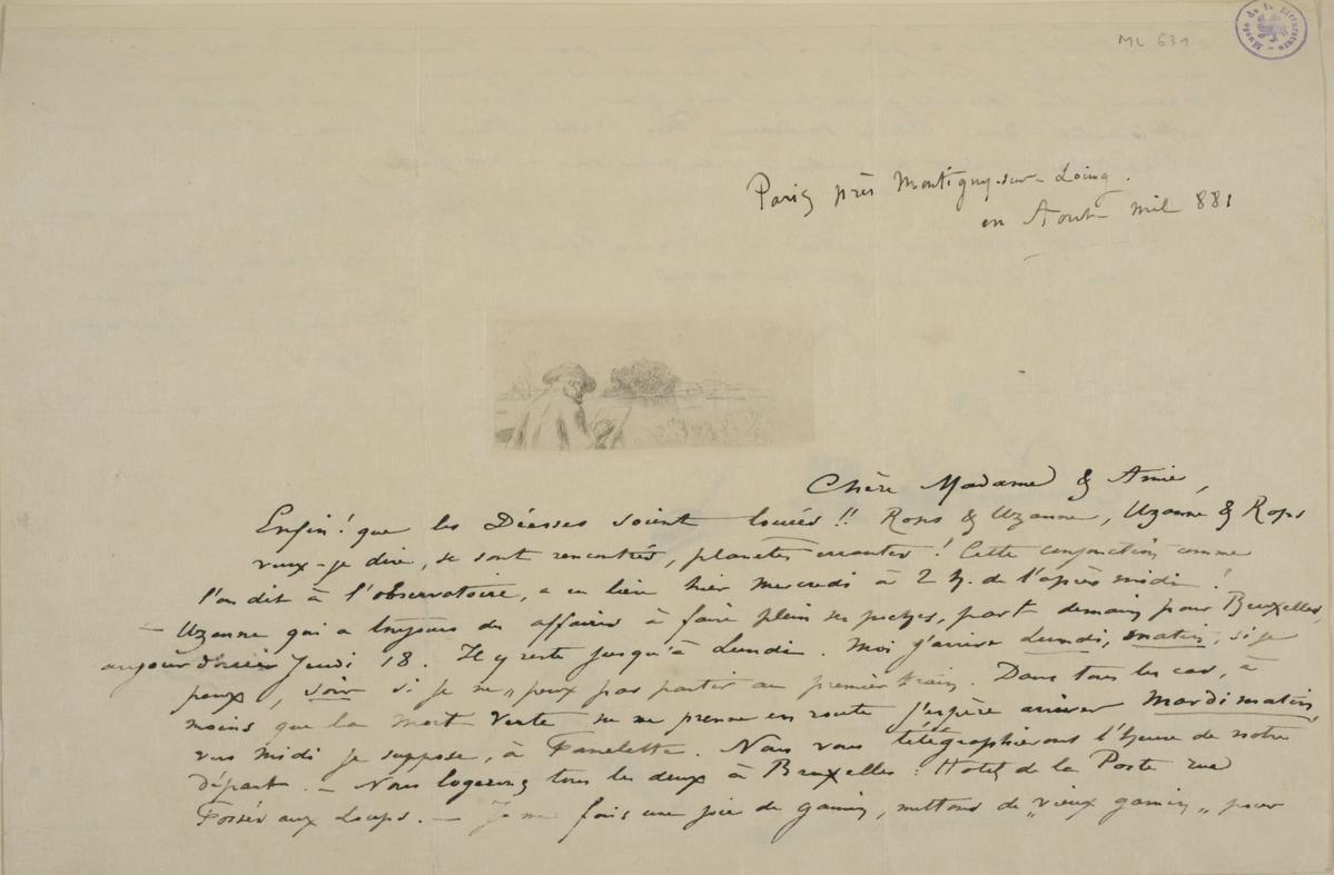 Illustration de la lettre