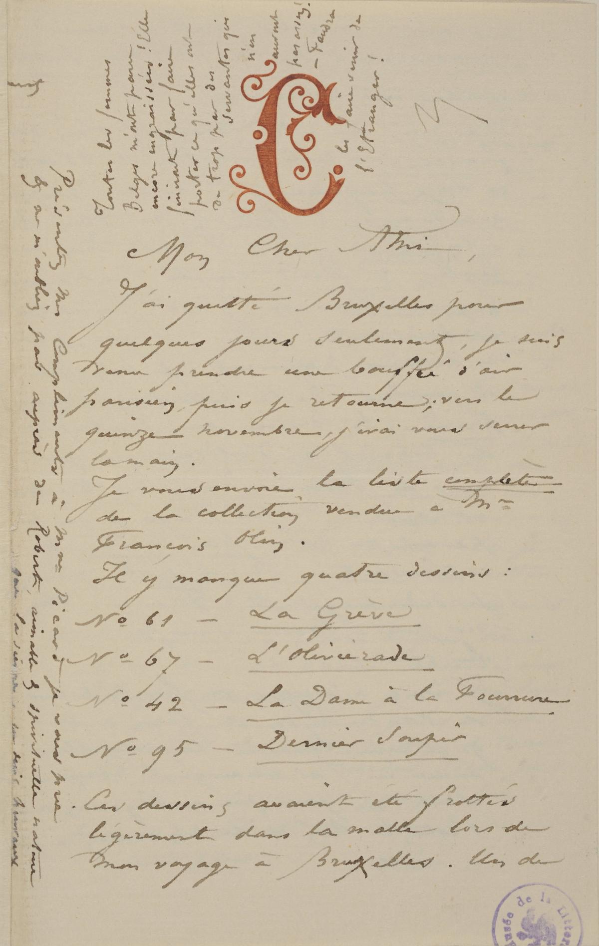 Illustration de la lettre