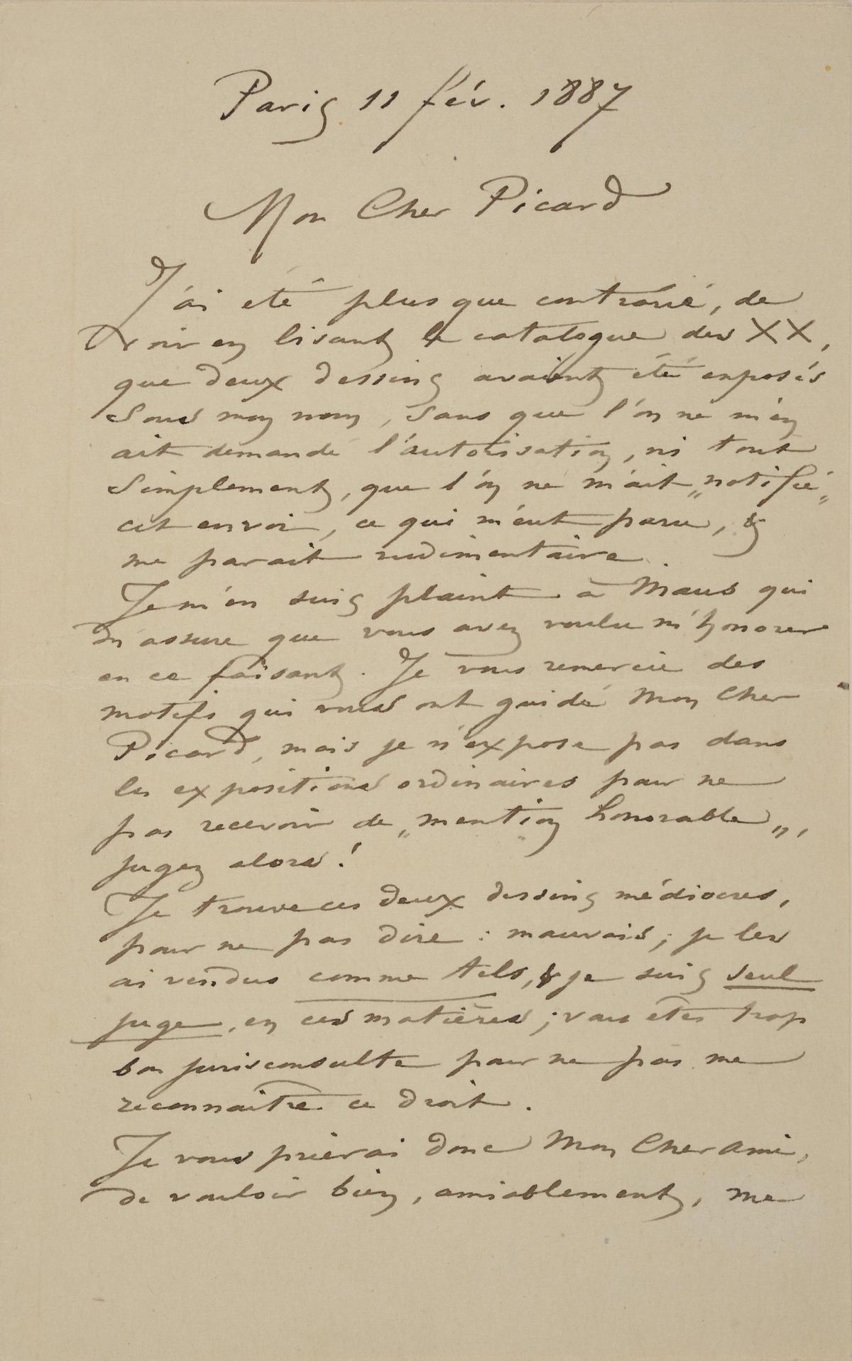 Illustration de la lettre