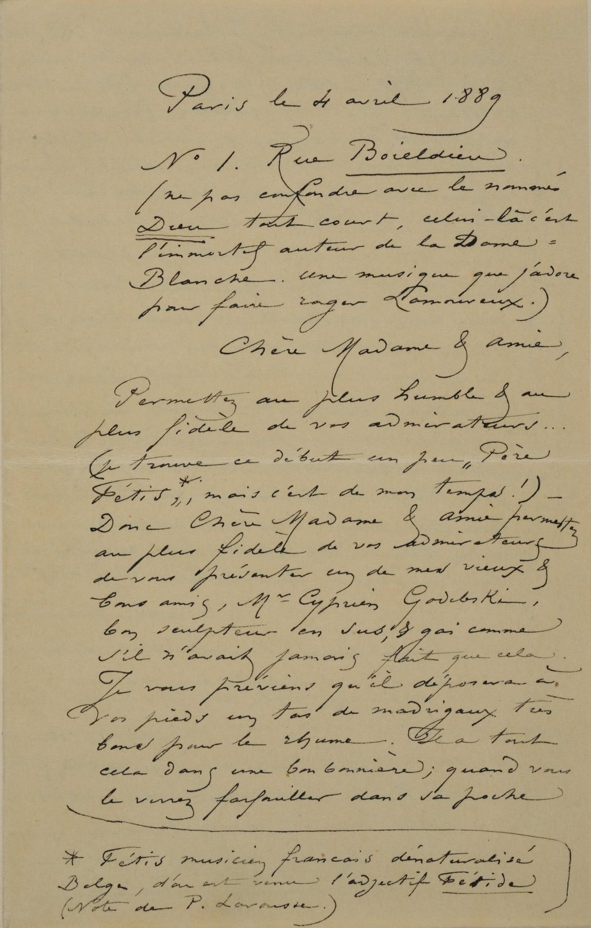 Illustration de la lettre