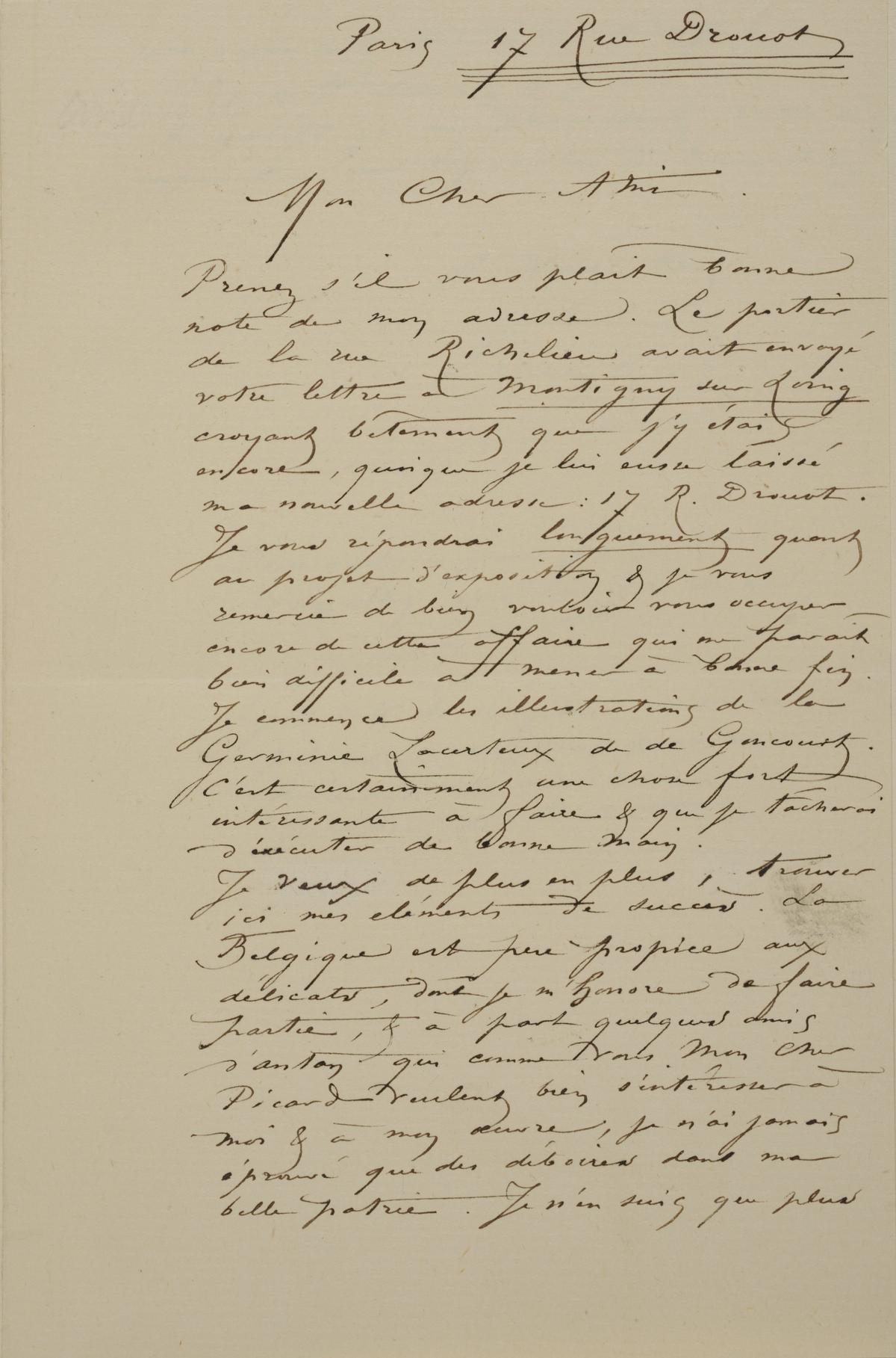 Illustration de la lettre