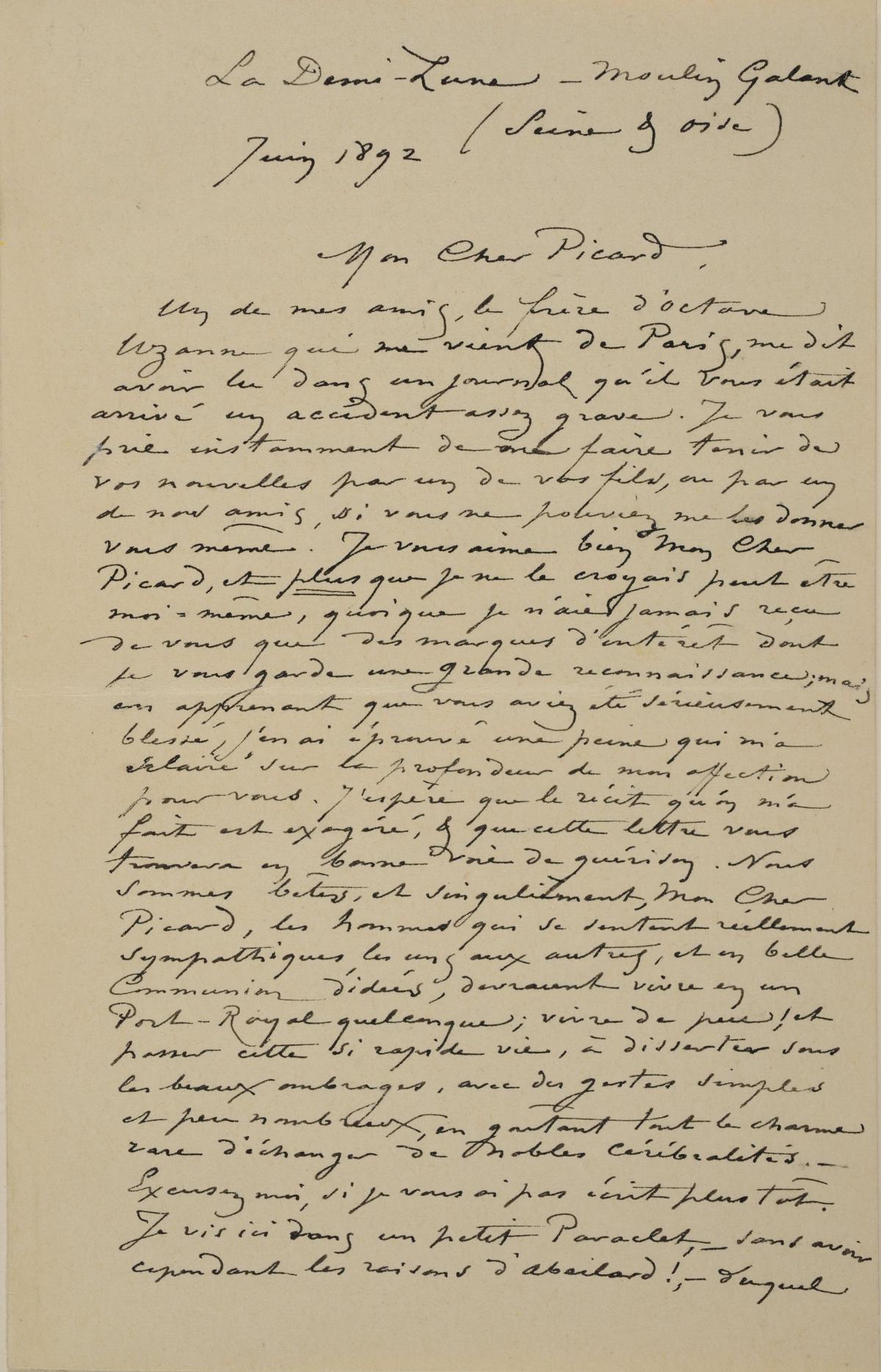 Illustration de la lettre