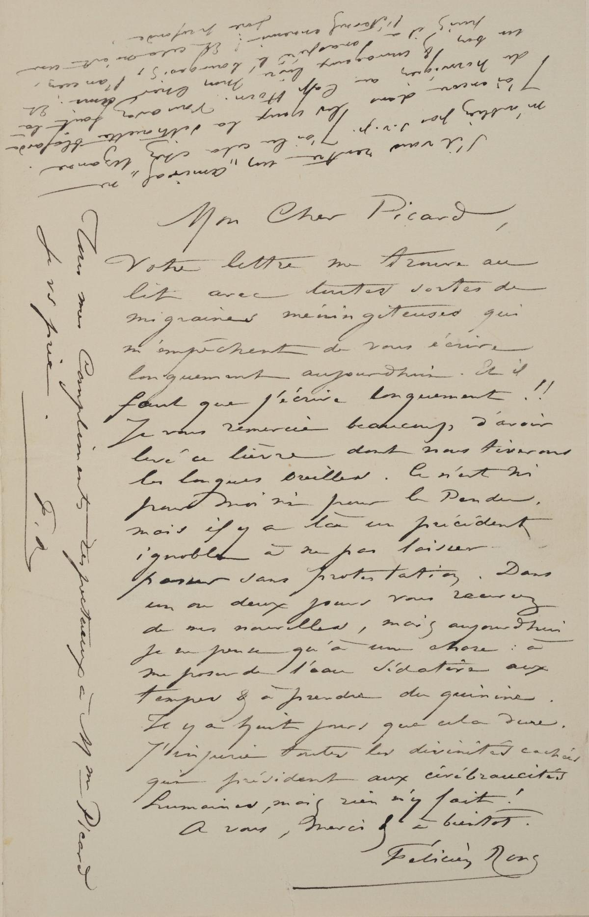 Illustration de la lettre