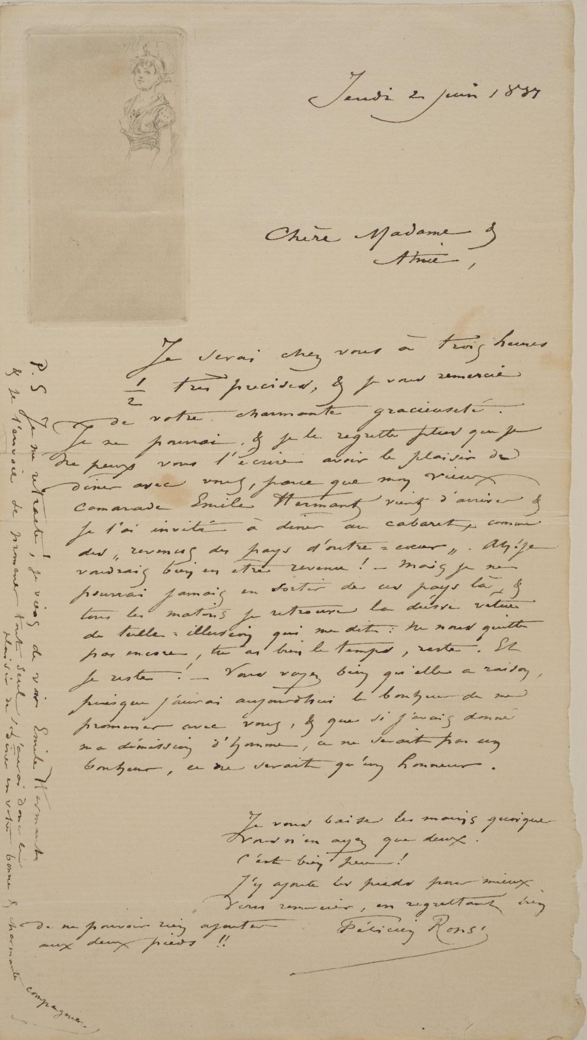 Illustration de la lettre