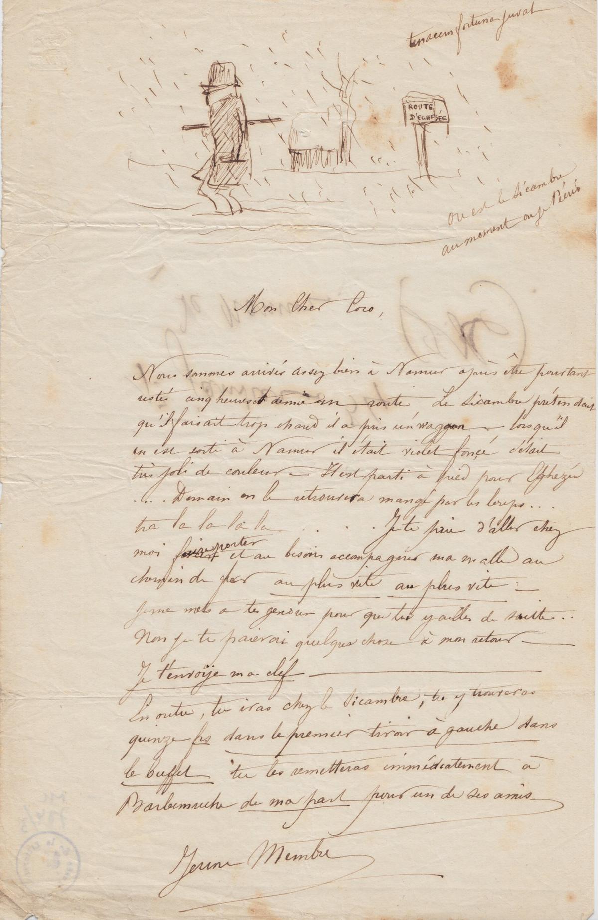 Illustration de la lettre