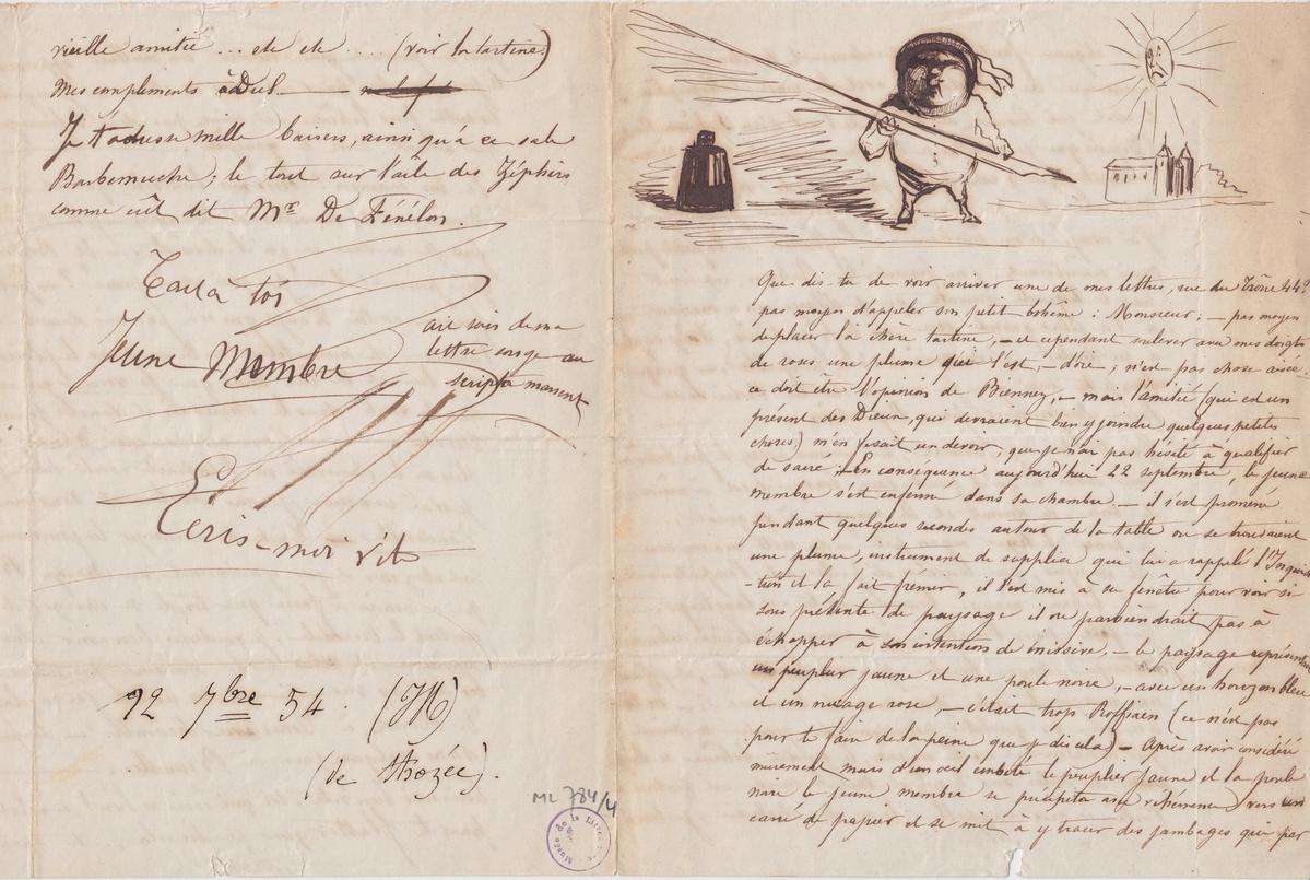 Illustration de la lettre