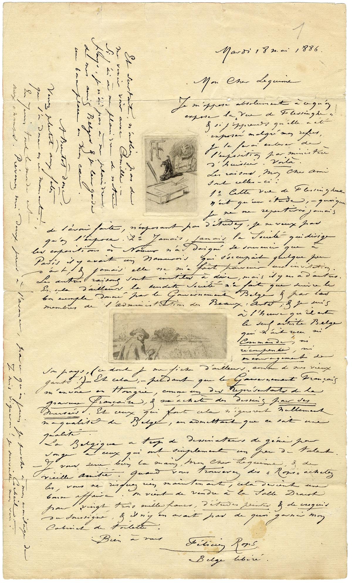 Illustration de la lettre