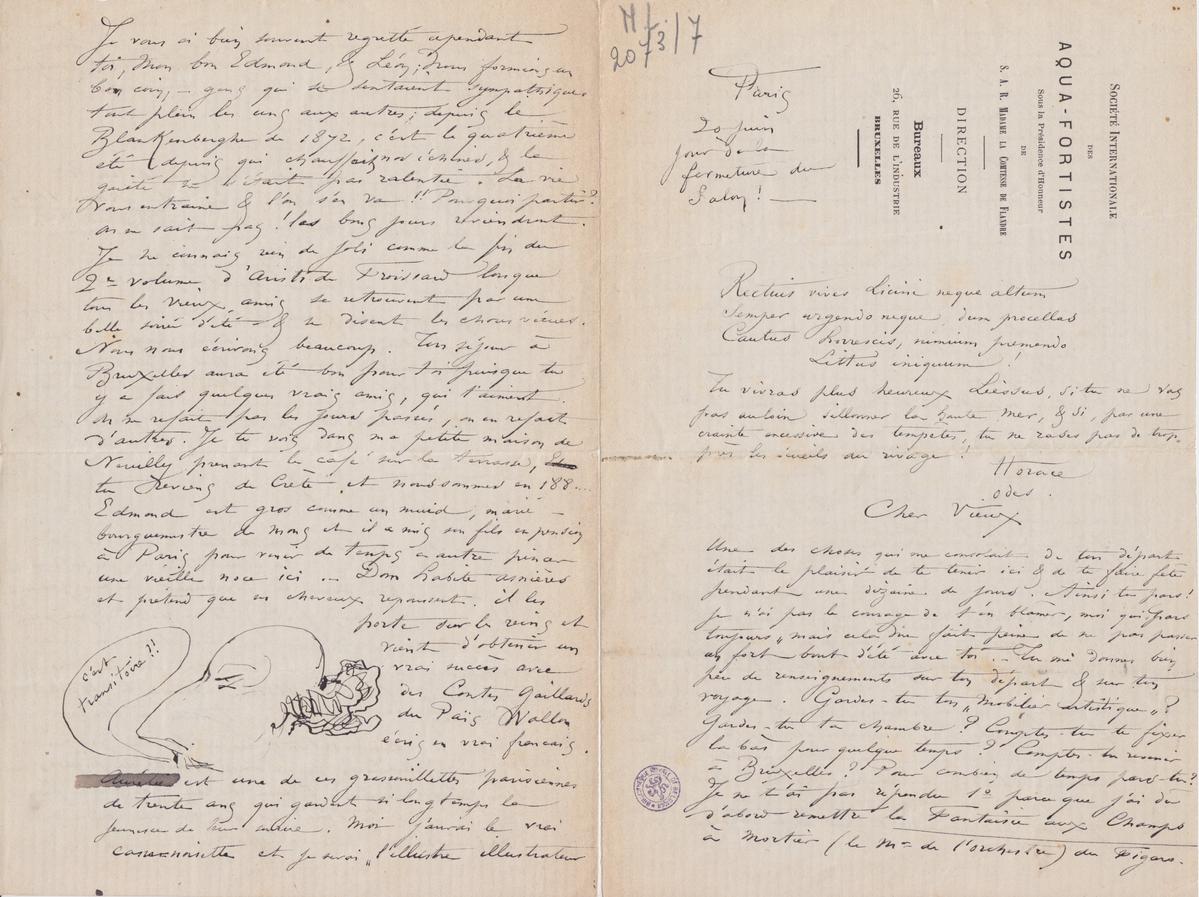 Illustration de la lettre