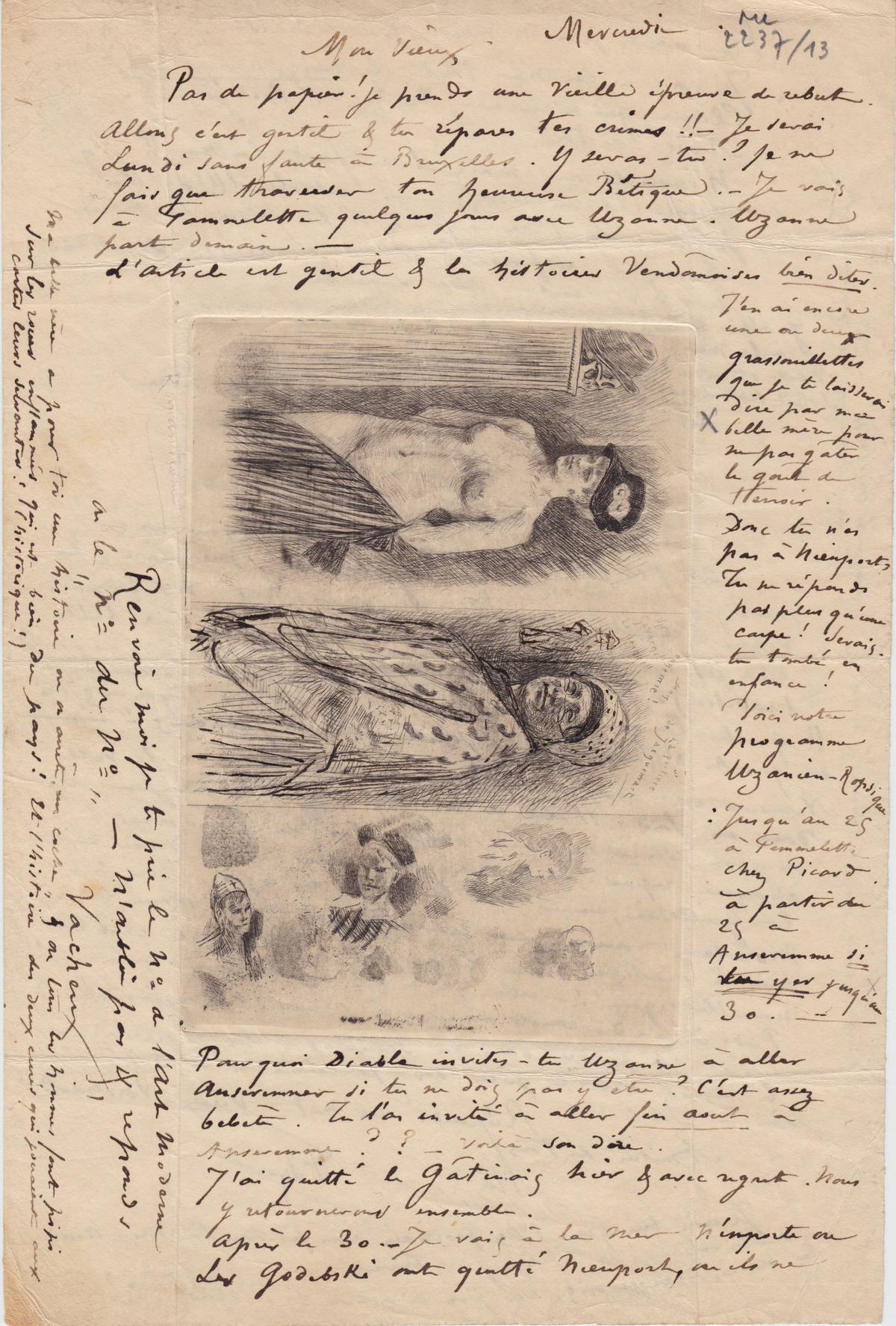 Illustration de la lettre